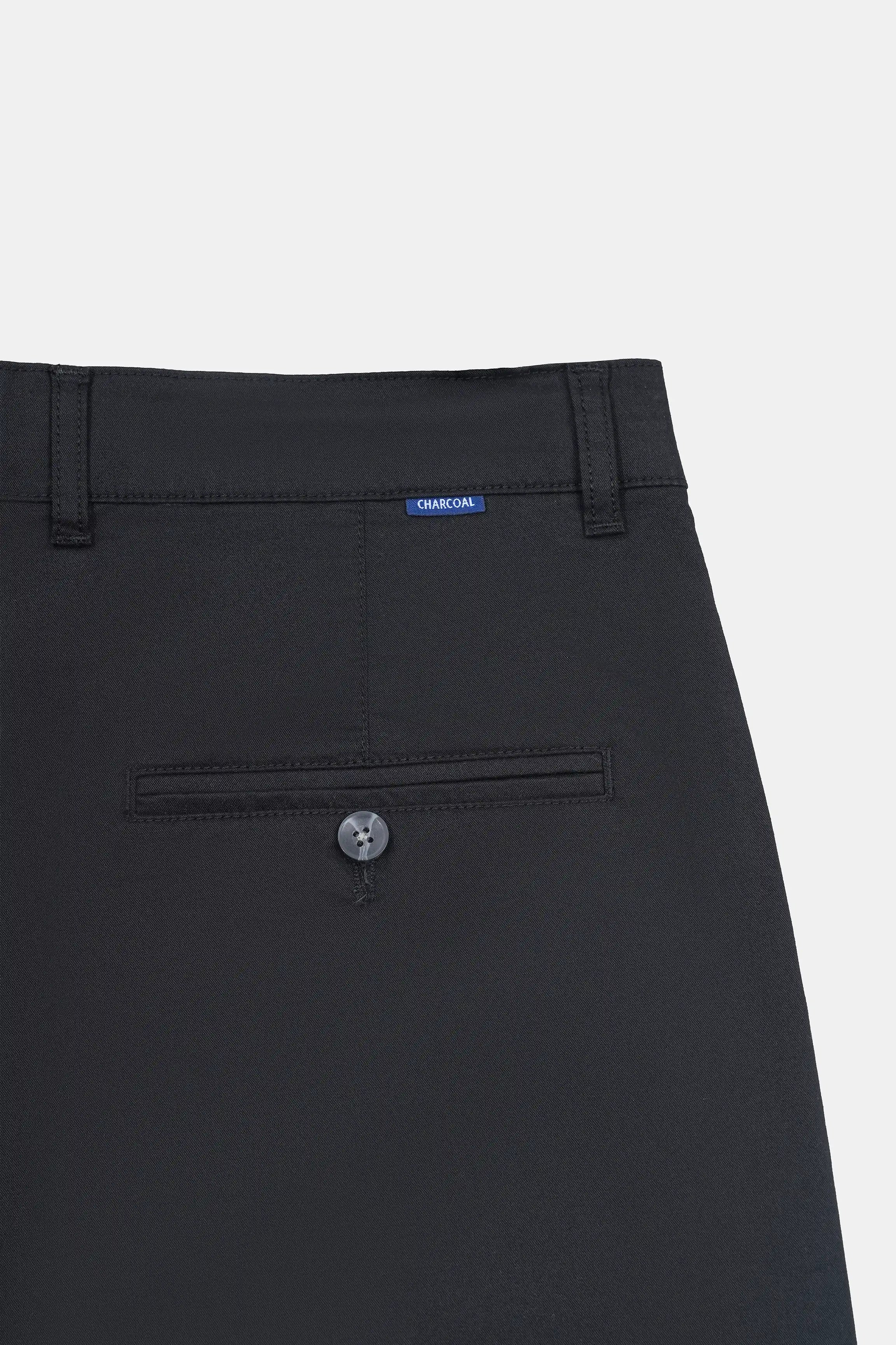 REGULAR FIT CROSS POCKET CHINO PANT BLACK