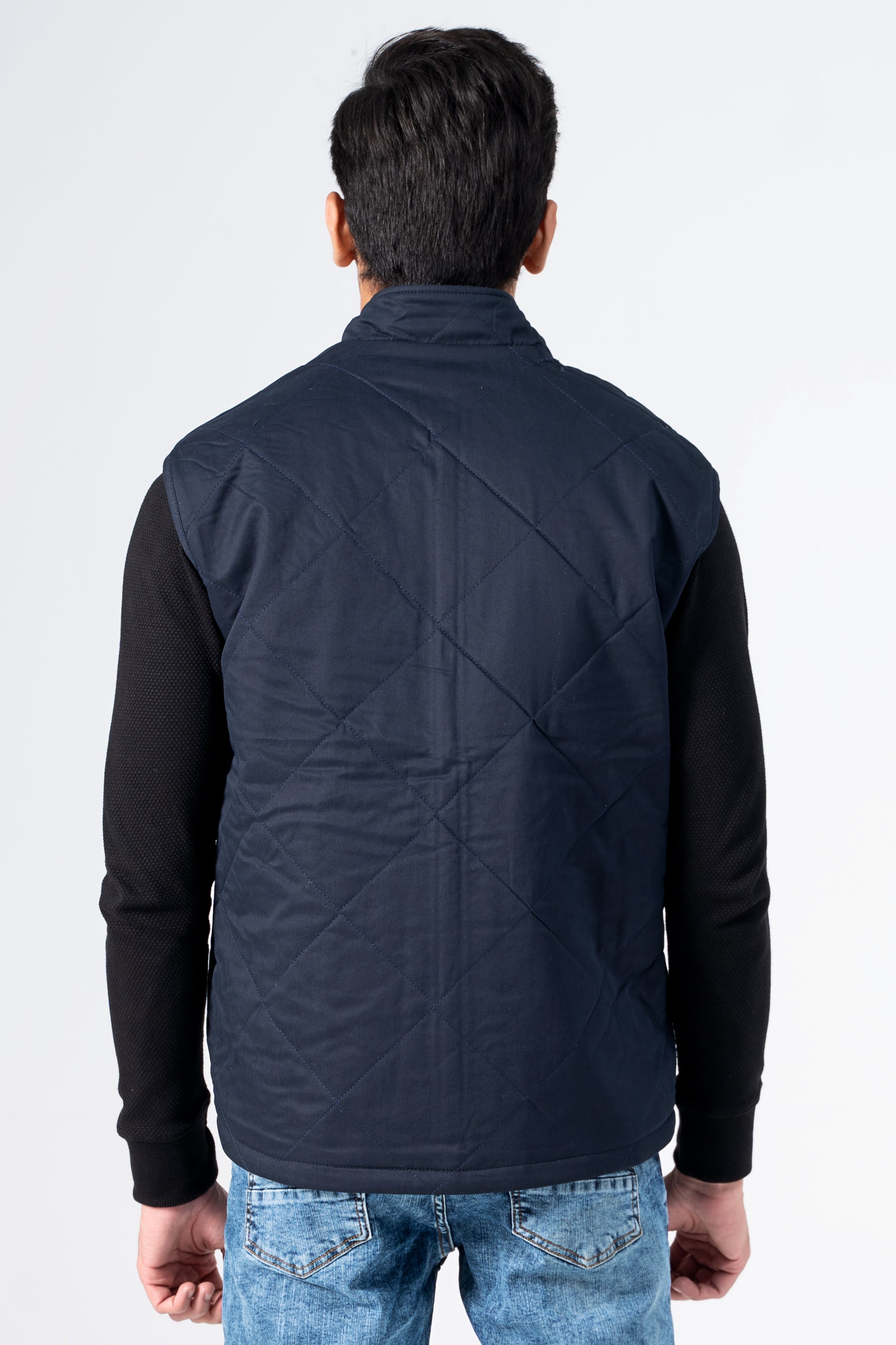 Reversible Quilted Jacket Khaki Black