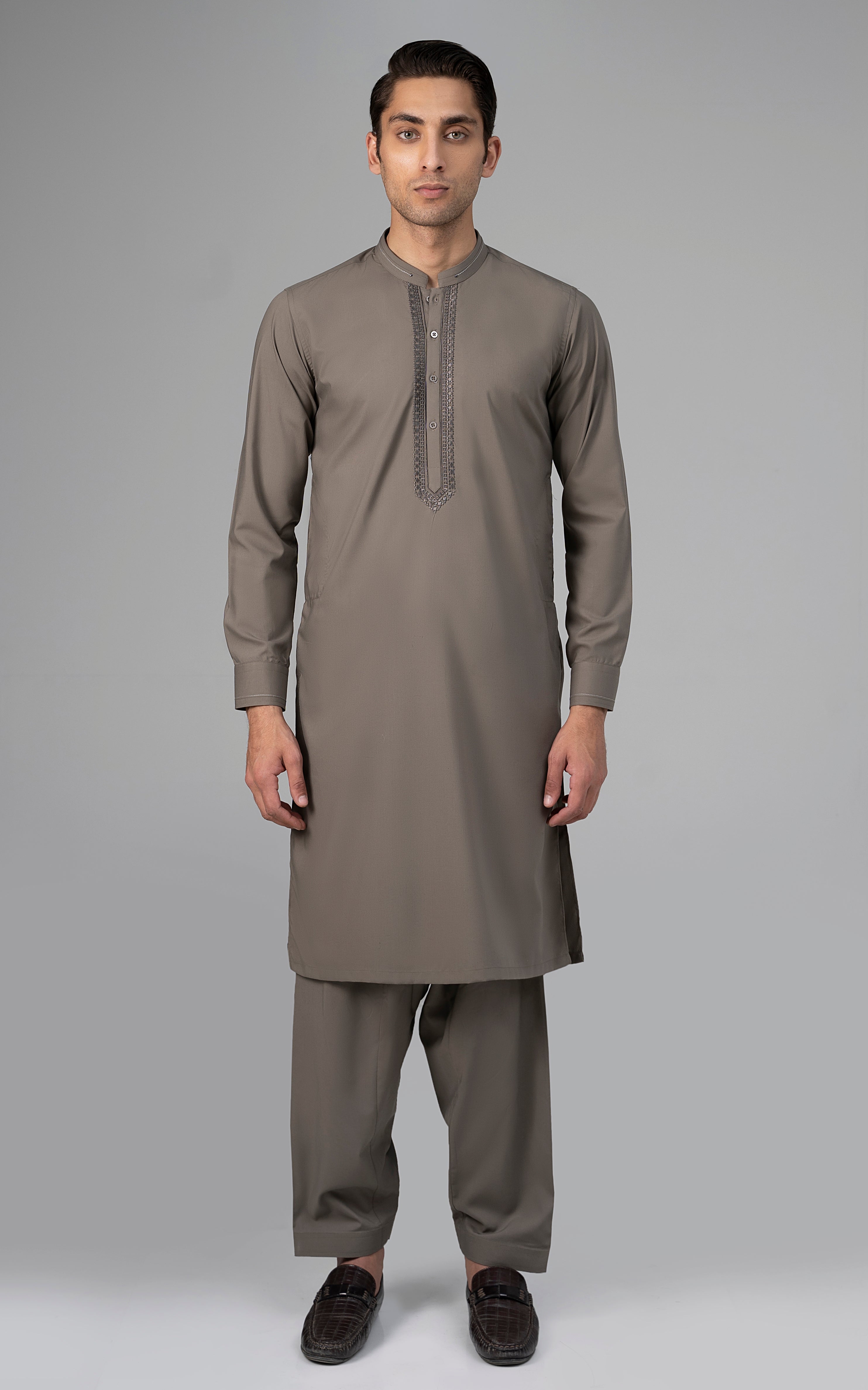EMBROIDERED WASH & WEAR - PREMIUM COLLECTION OLIVE GROVE