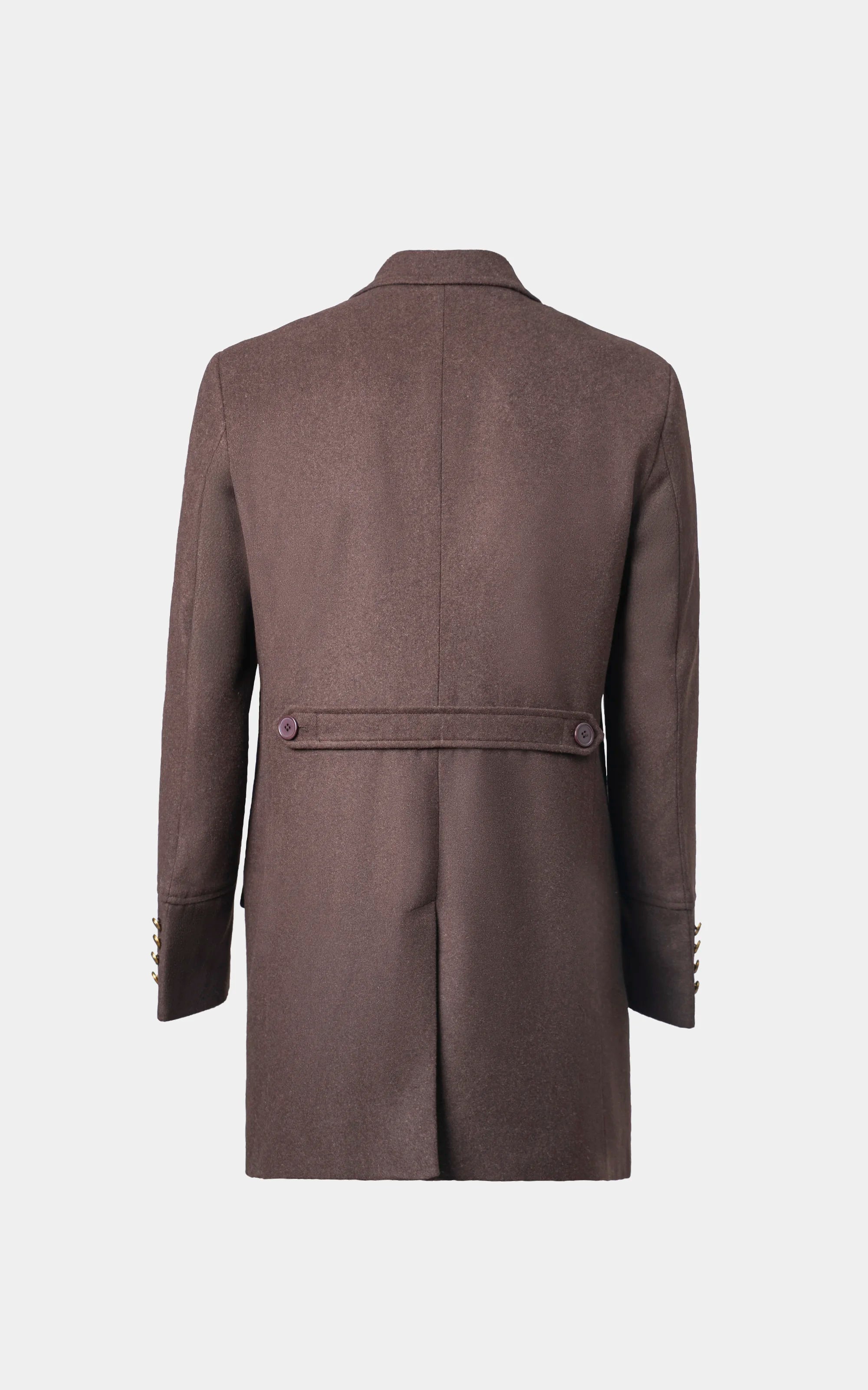 Double-Breasted Long Coat Olive