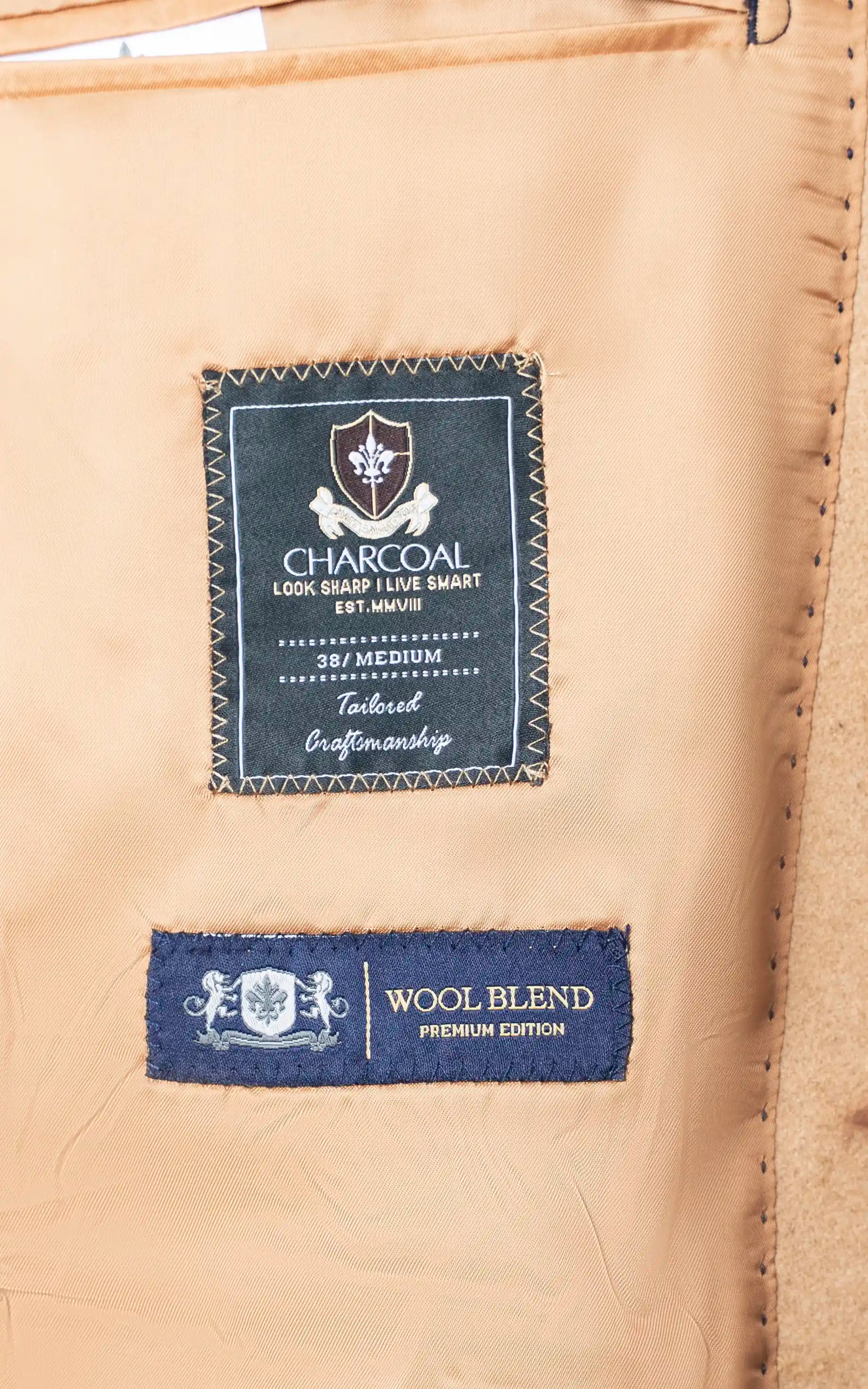 Double-Breasted Long Coat khaki