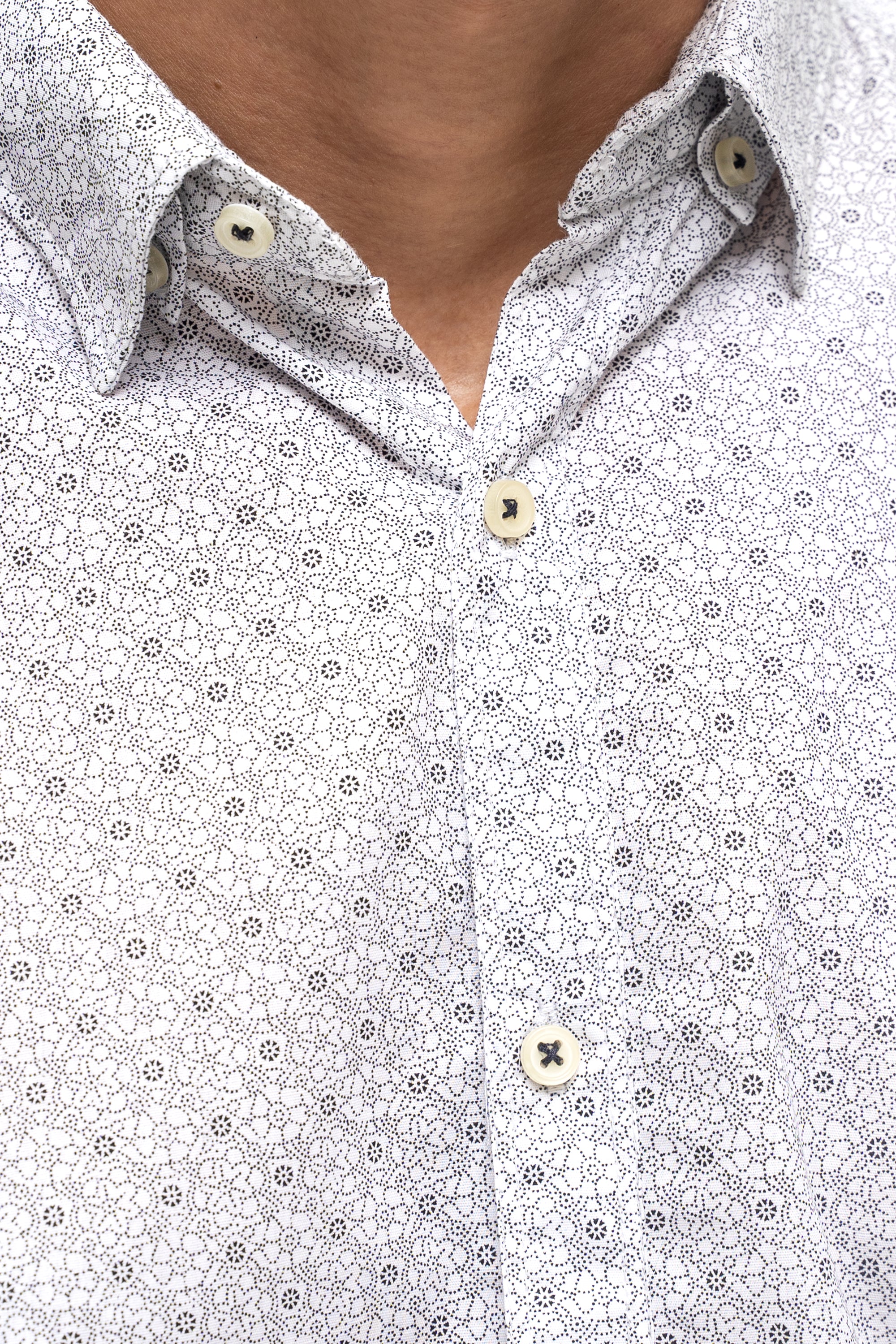 CASUAL SHIRT WHITE PRINTED