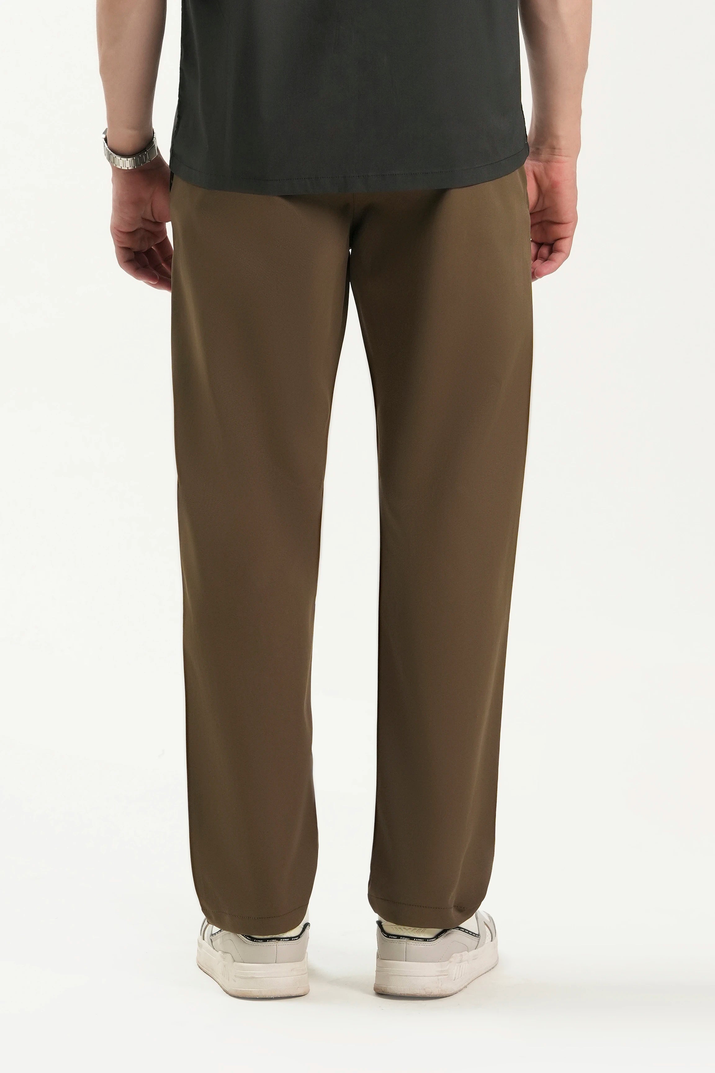 CASUAL PANT REGULAR FIT BROWN