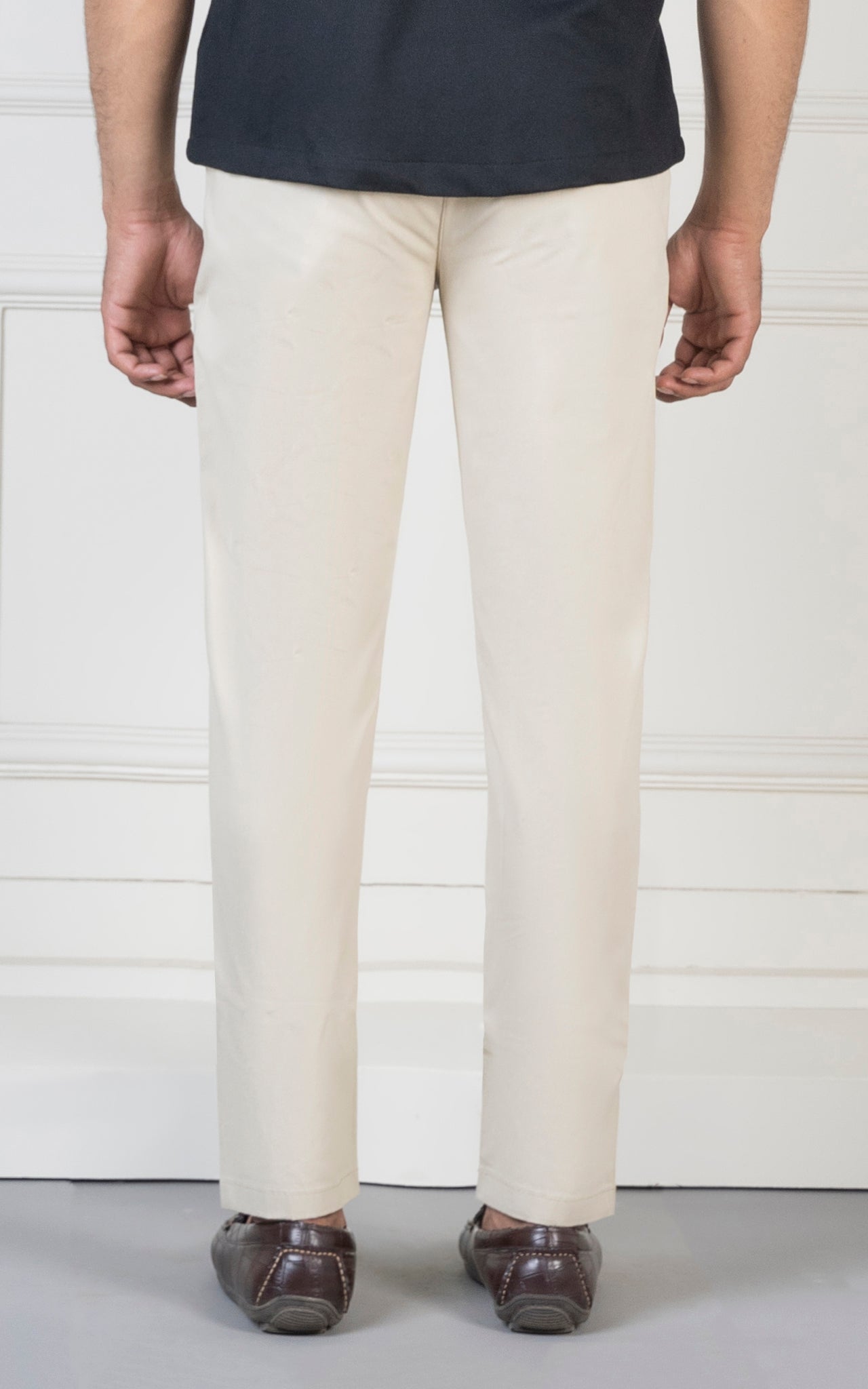 SMART FIT TEXTURED PANT LIGHT KHAKI