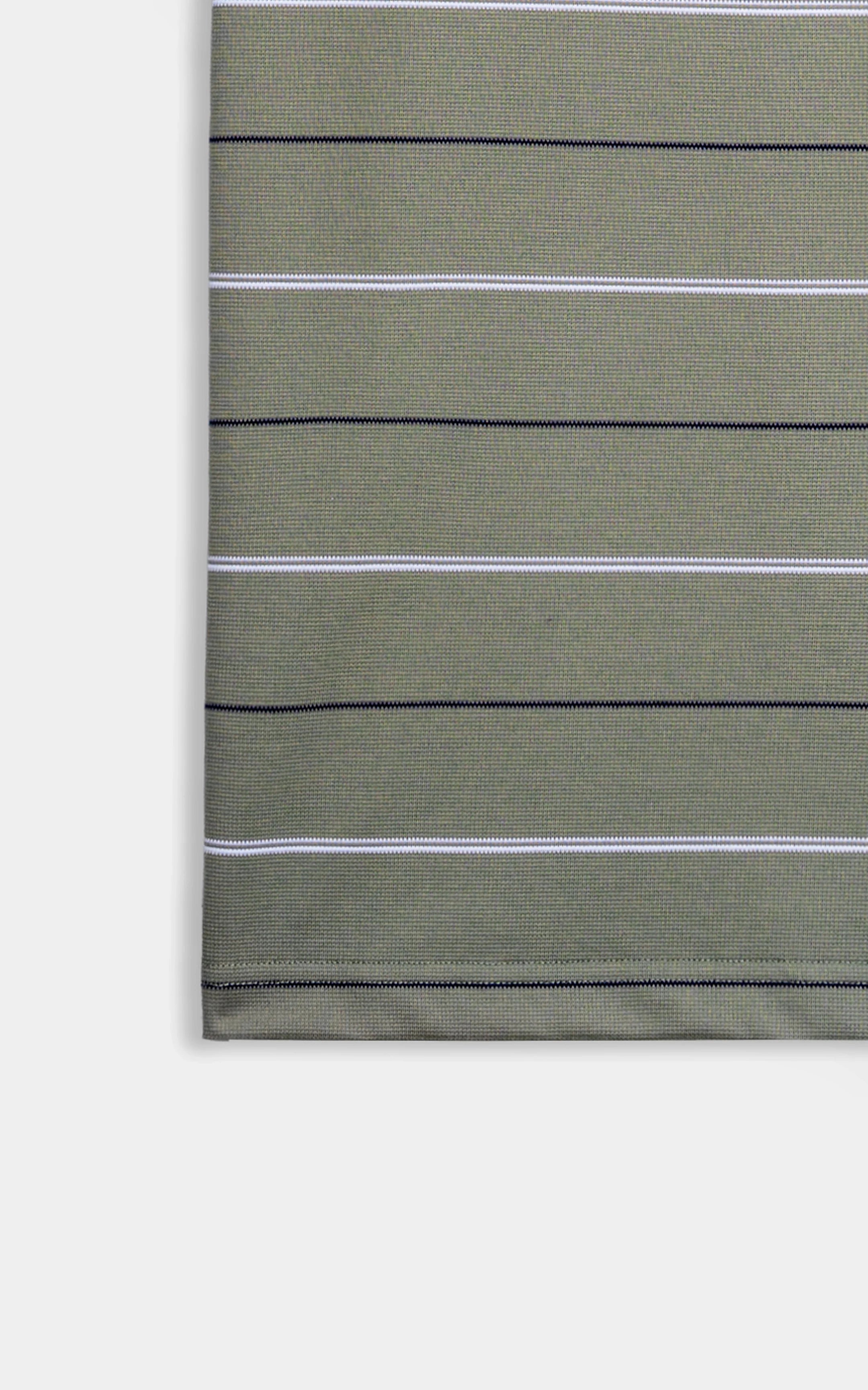 SMART FIT CLASSIC PREMIUM STRIPED POLO SHIRT LIGHT OLIVE