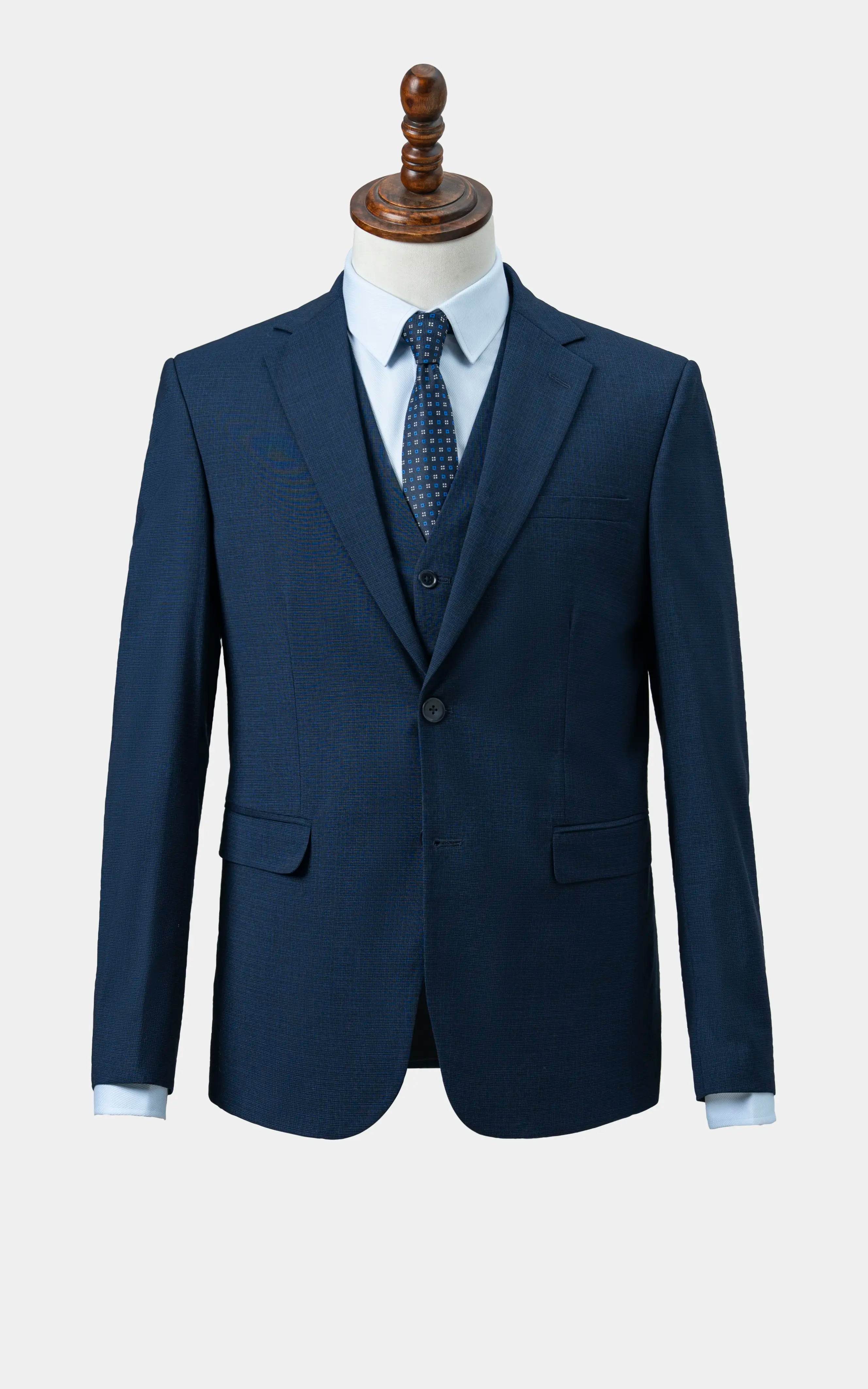 Men’s Three-Piece Suit Navy