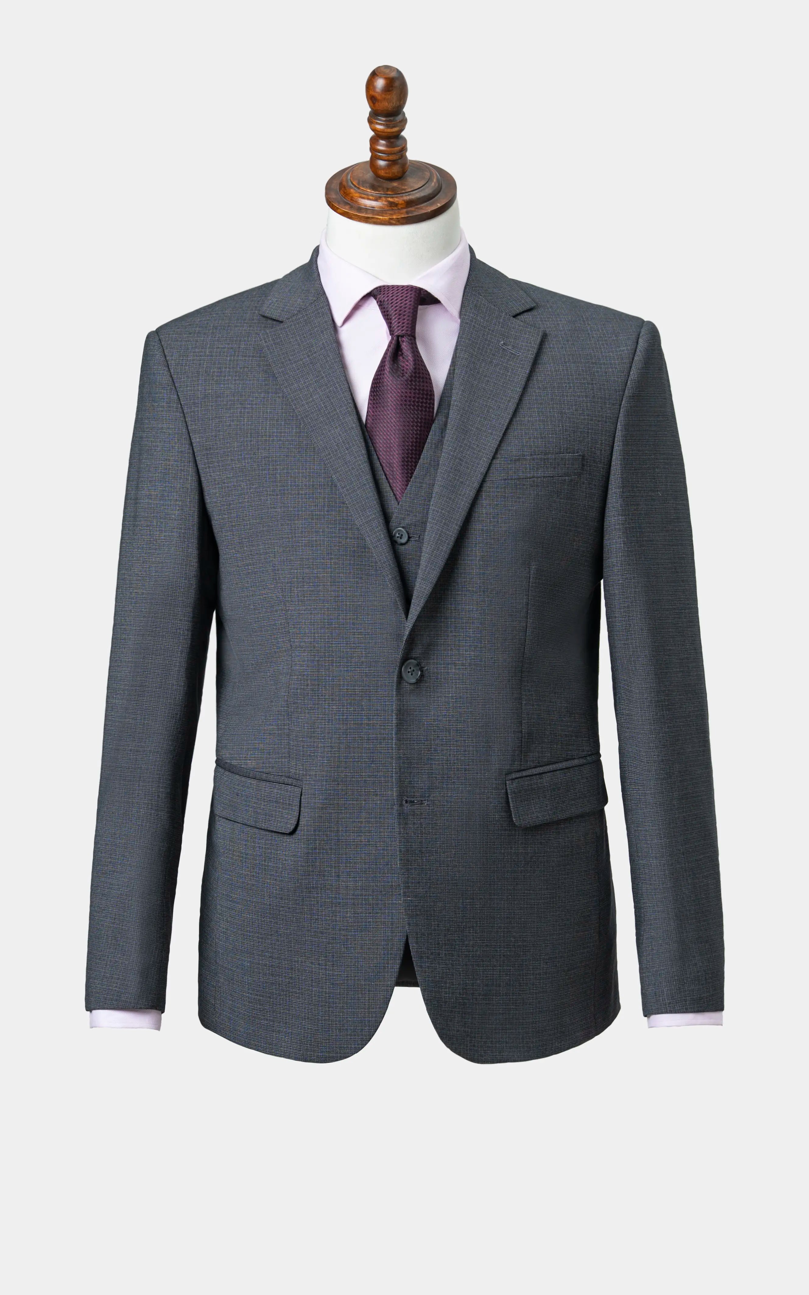 Men’s Three-Piece Suit charcoal