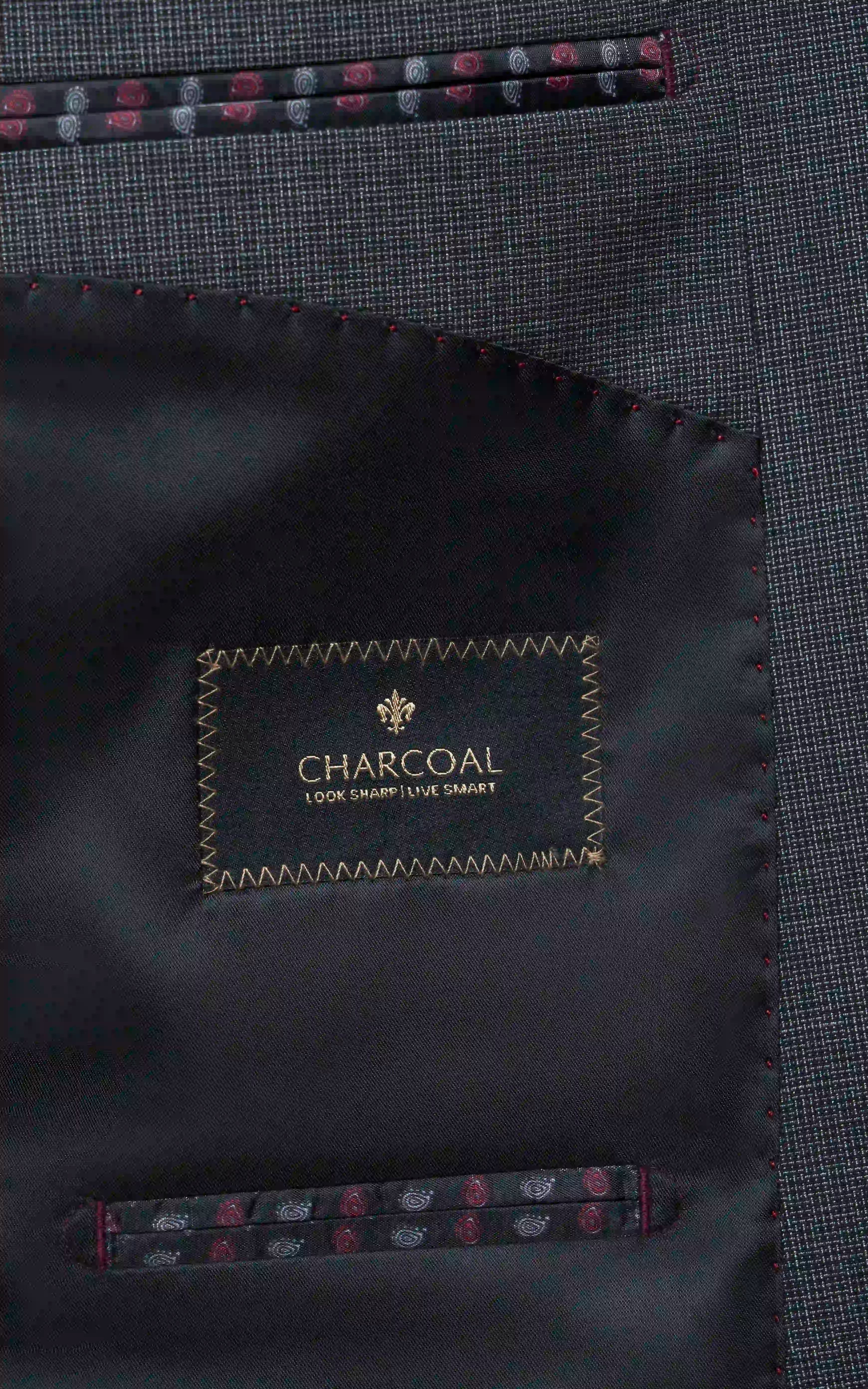 Men’s Three-Piece Suit charcoal