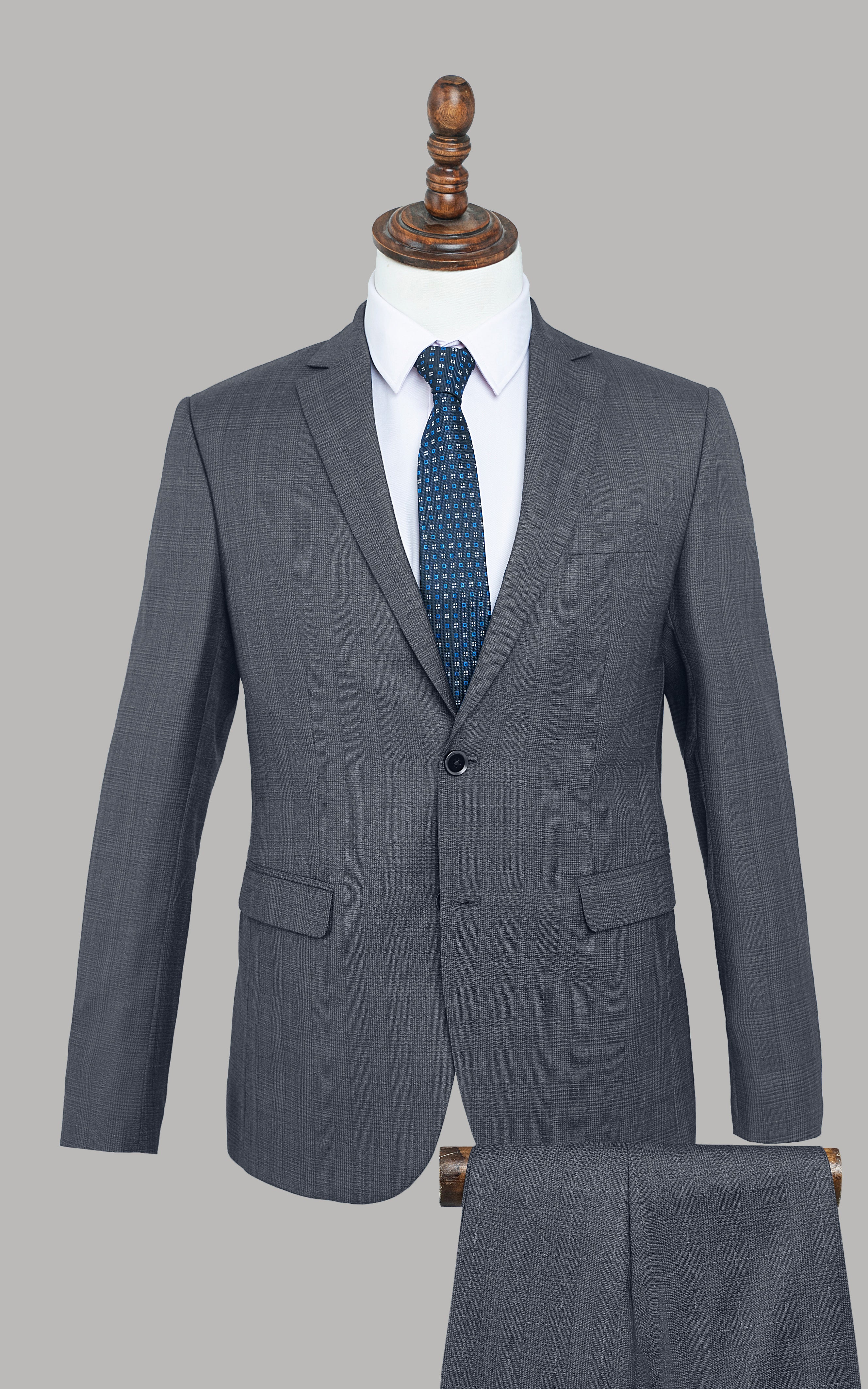 SLIM FIT 2 PIECE SUIT CHARCOAL