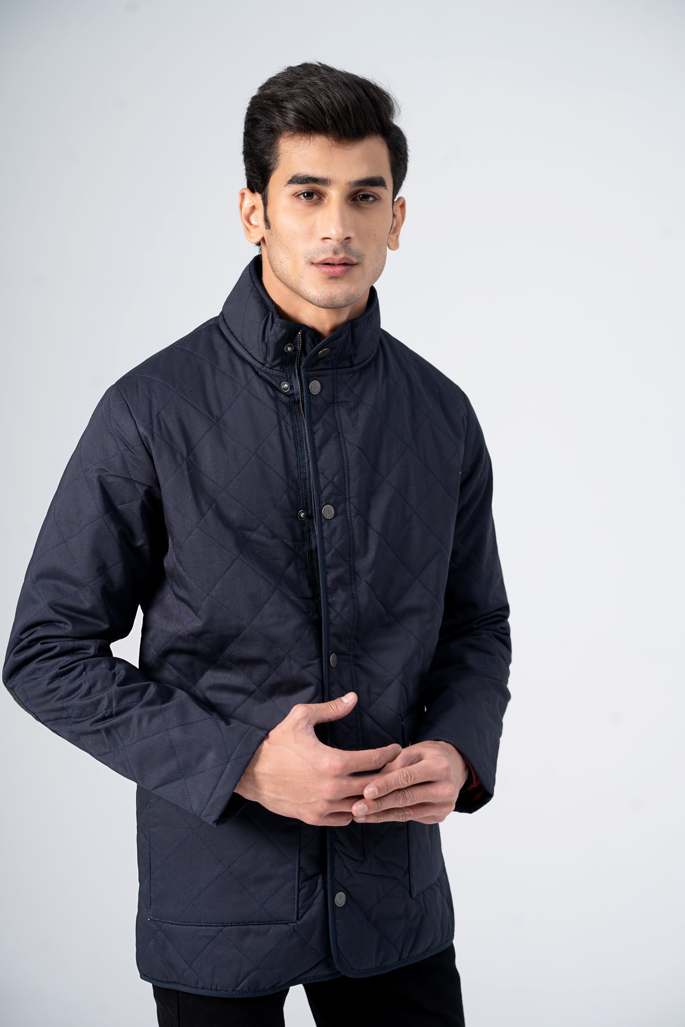 Quilted wadded Jacket Navy