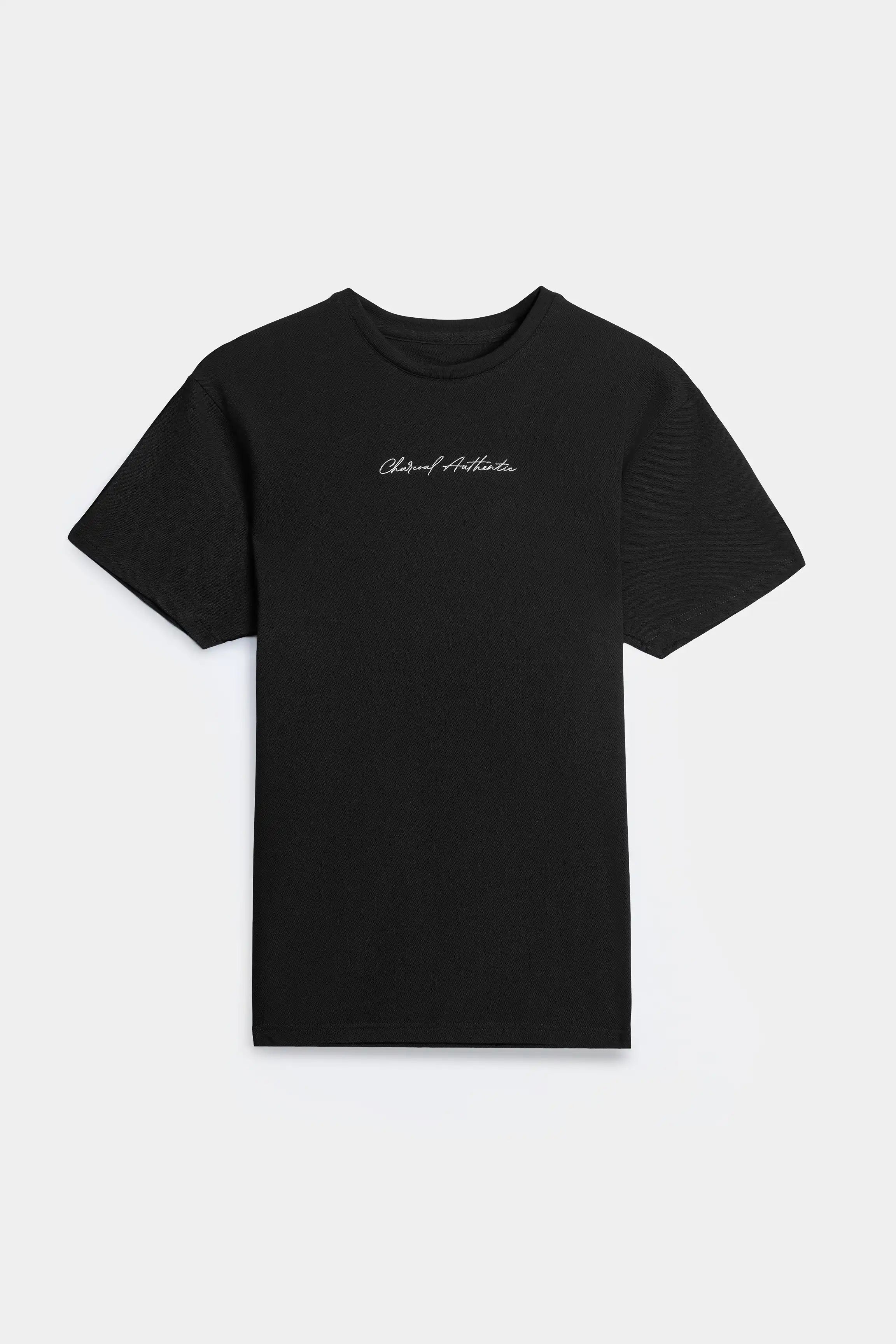 T SHIRT REGULAR FIT BLACK