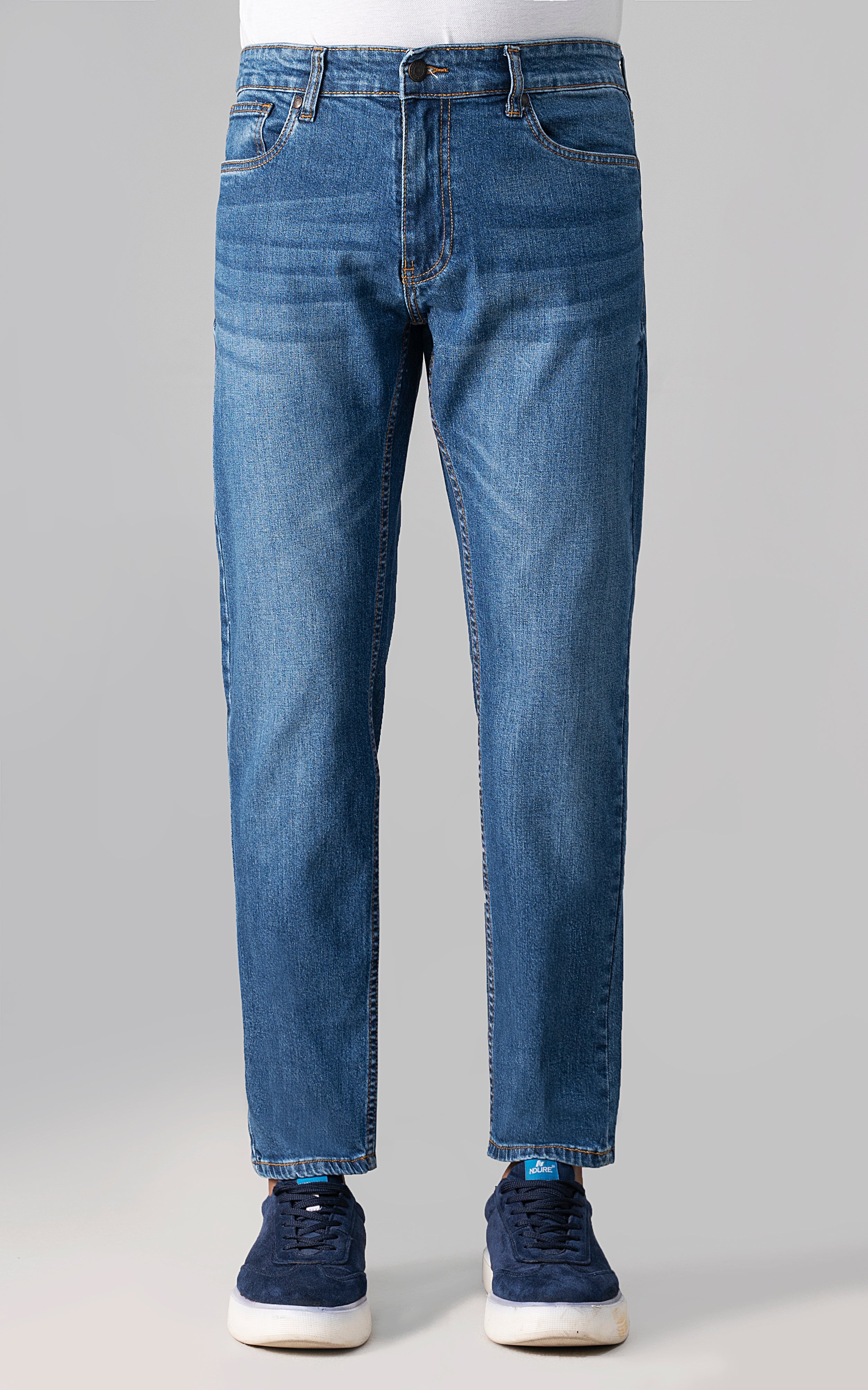 STRAIGHT FIT JEAN MID BLUE