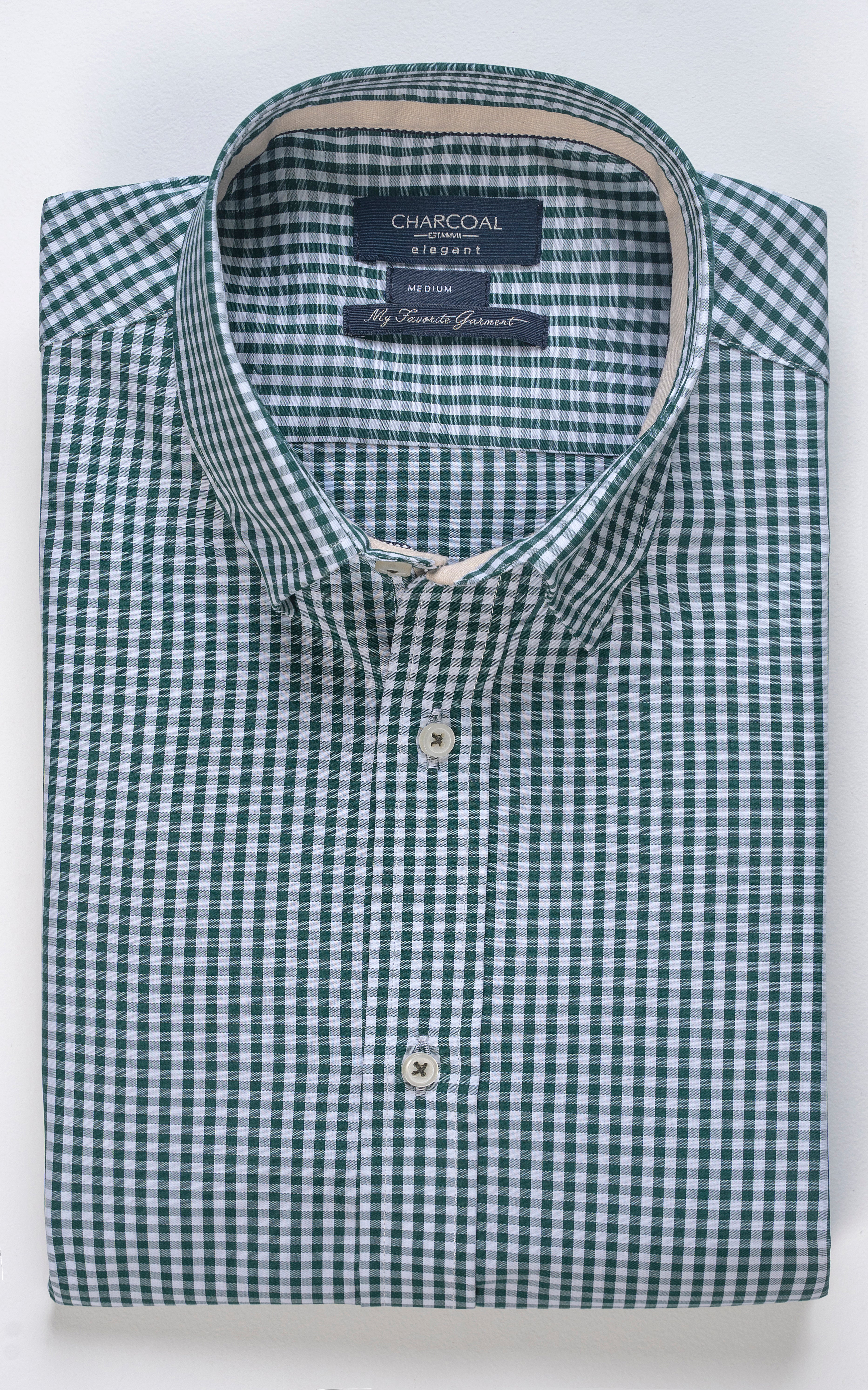 SEMI FORMAL SHIRT GREEN CHECK