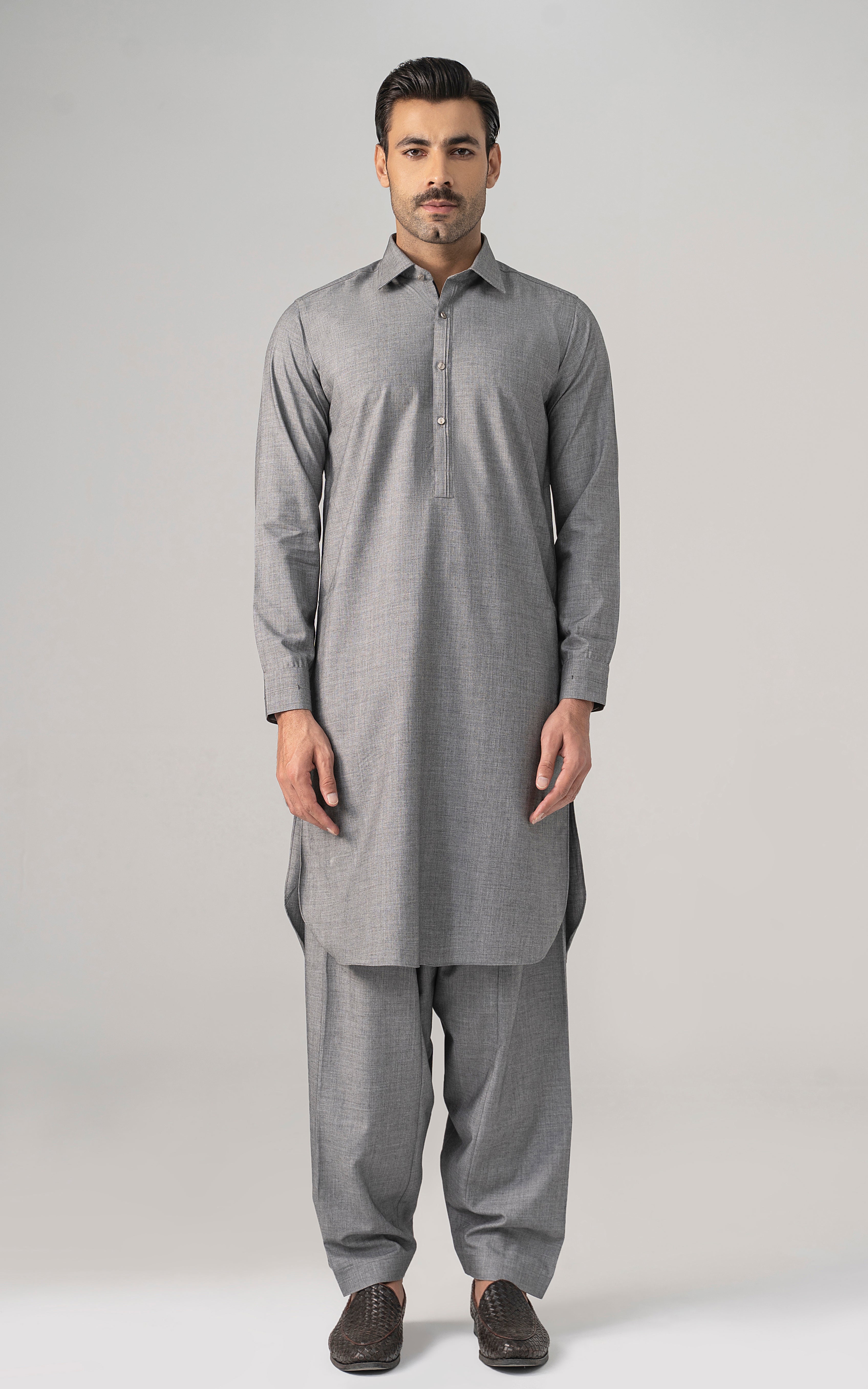 BLENDED WASH & WEAR -CLASSIC COLLECTION GREY MELANGE