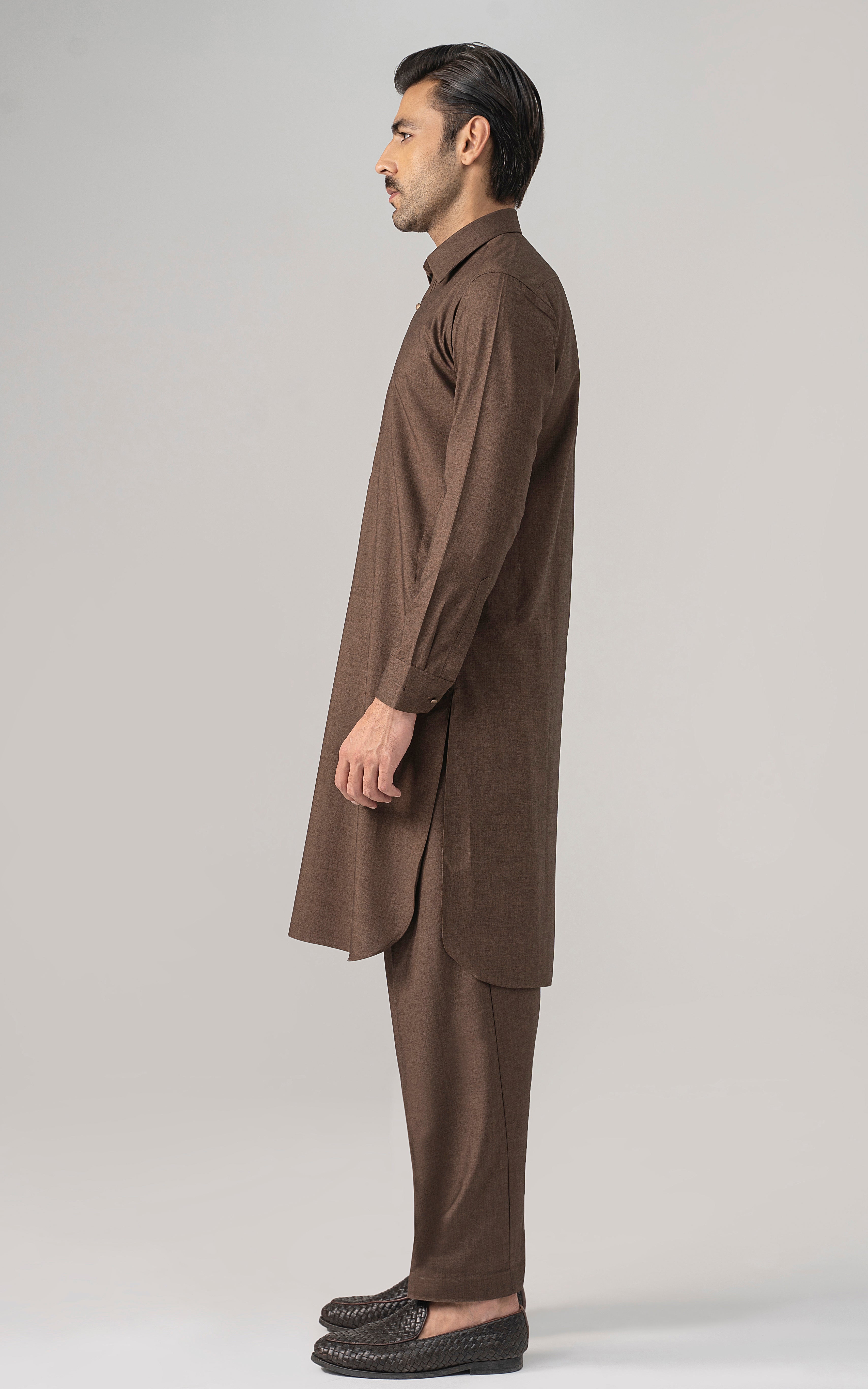 BLENDED WASH & WEAR -CLASSIC COLLECTION BROWN MELANGE