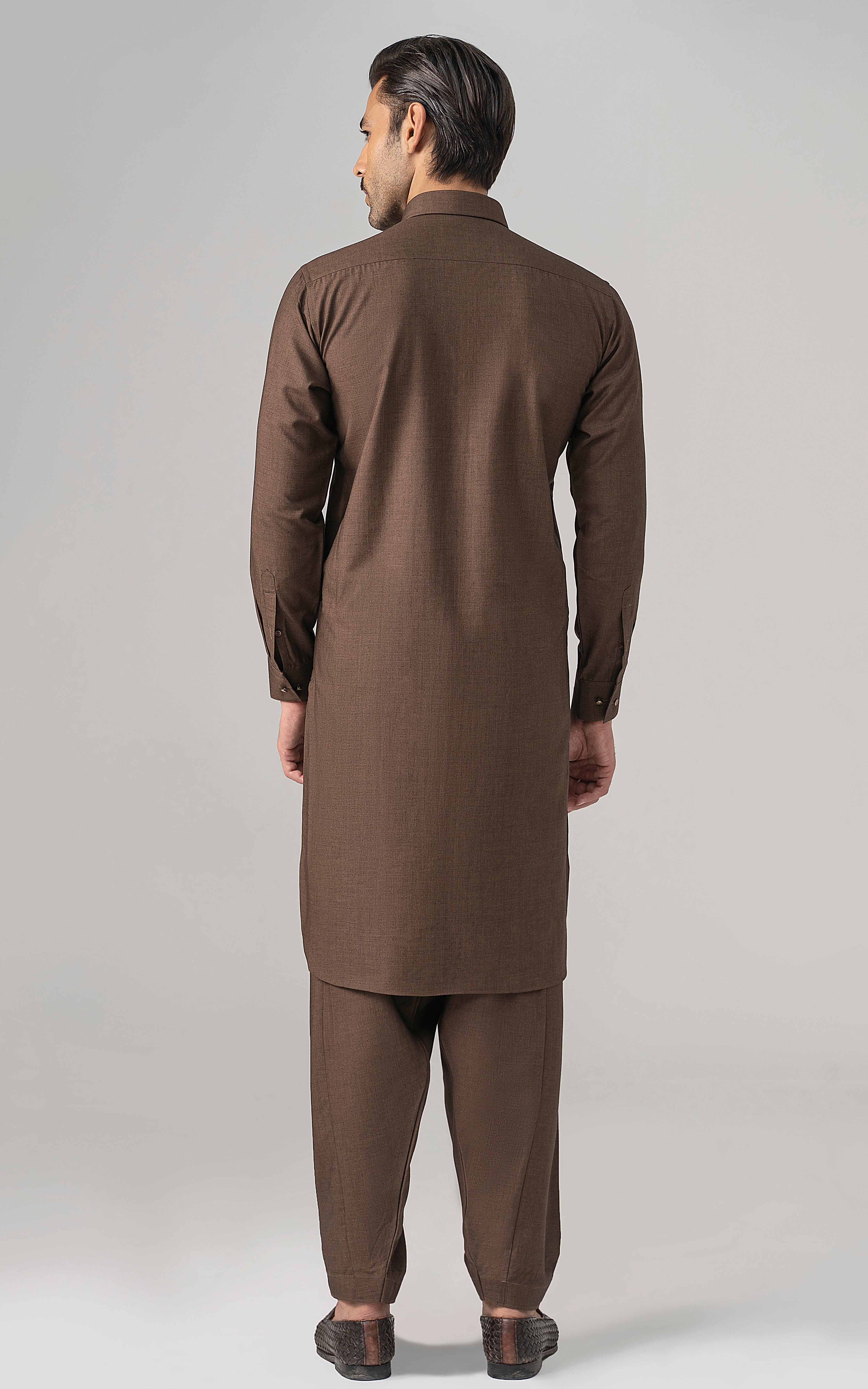 BLENDED WASH & WEAR -CLASSIC COLLECTION BROWN MELANGE