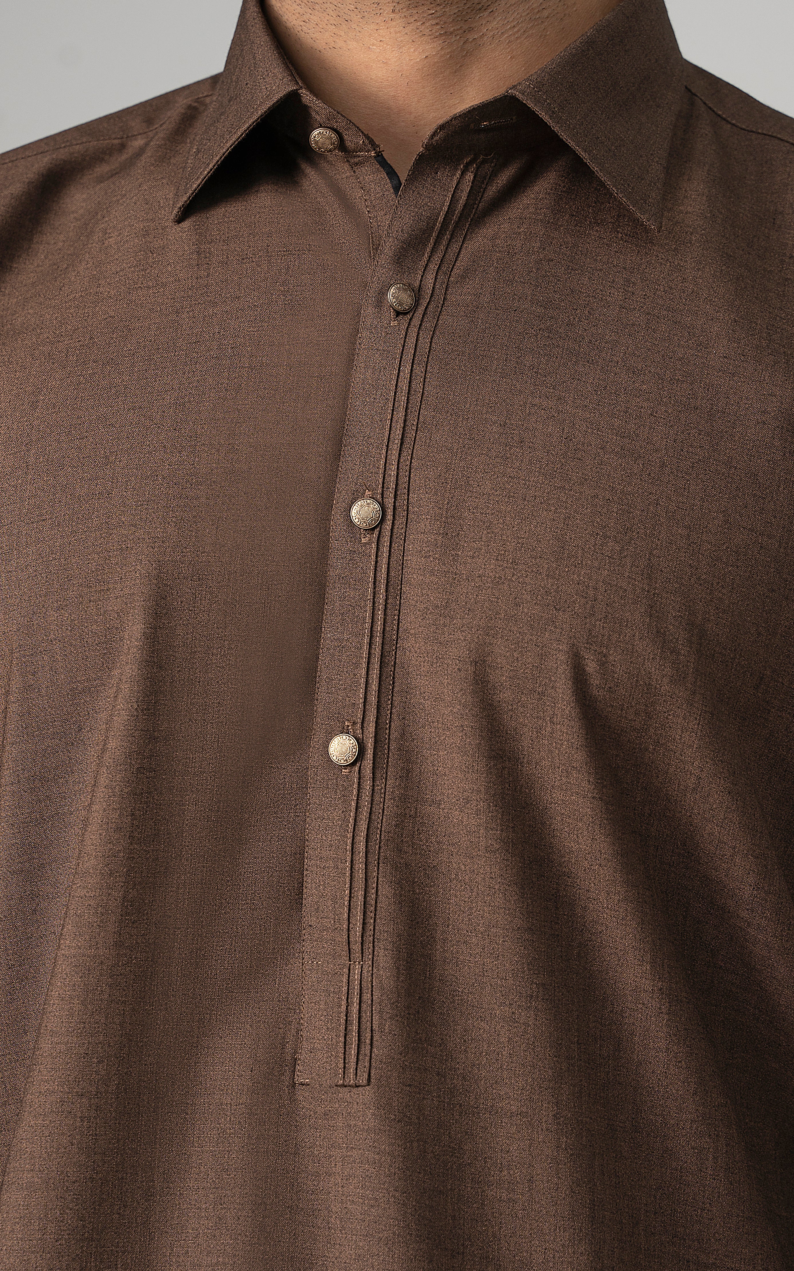 BLENDED WASH & WEAR -CLASSIC COLLECTION BROWN MELANGE