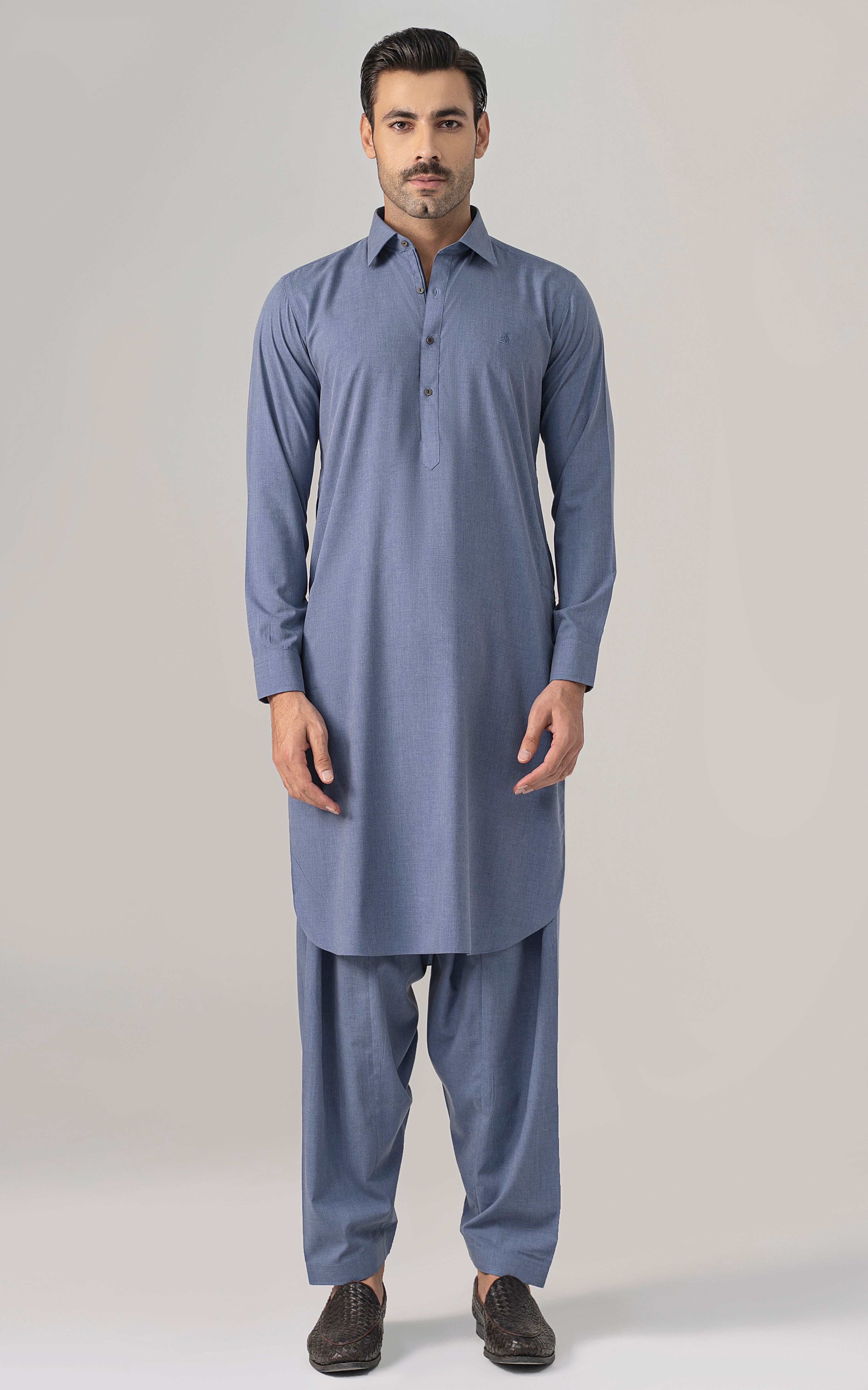 BLENDED WASH & WEAR - CLASSIC COLLECTION BLUE MELANGE