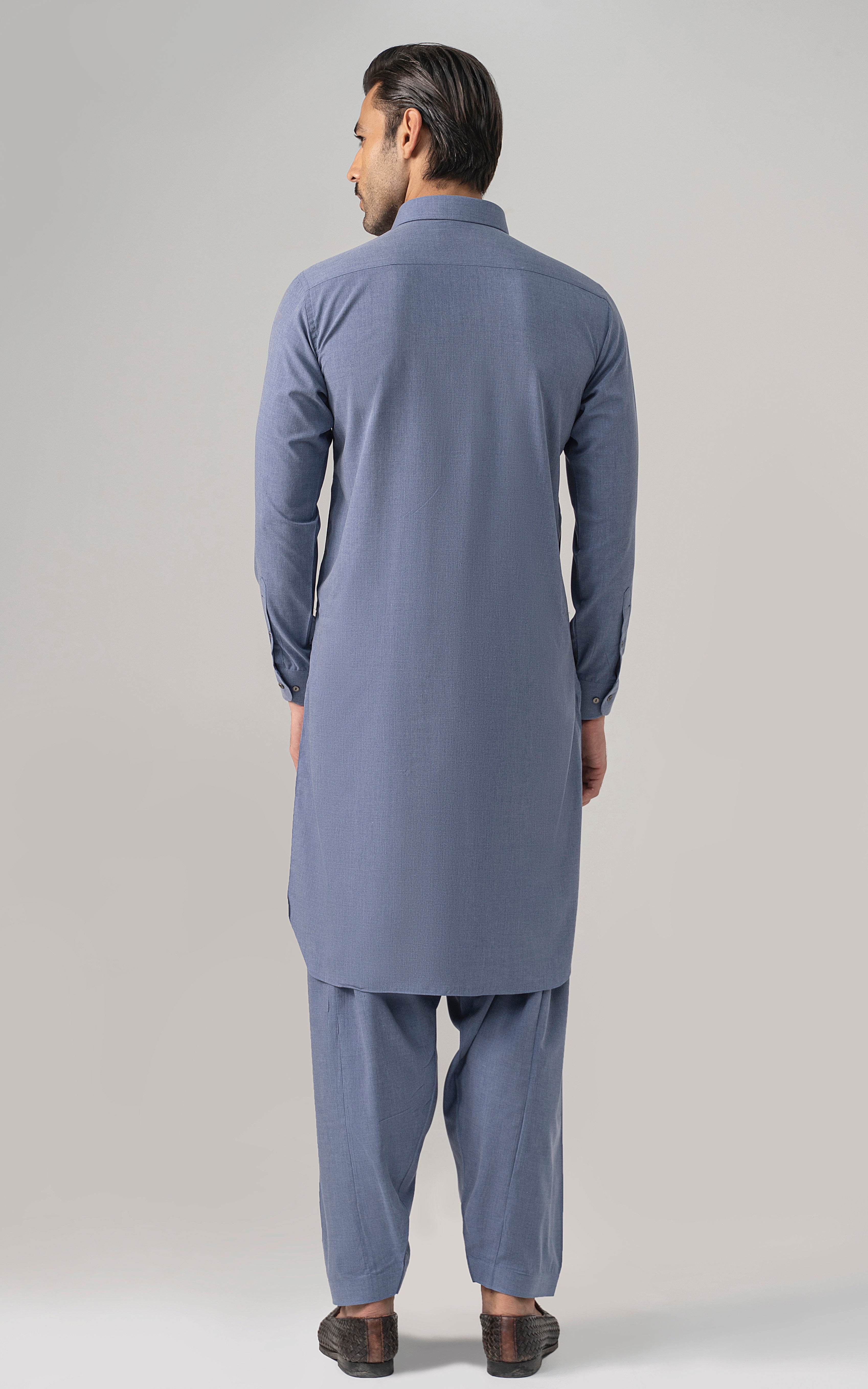 BLENDED WASH & WEAR - CLASSIC COLLECTION BLUE MELANGE