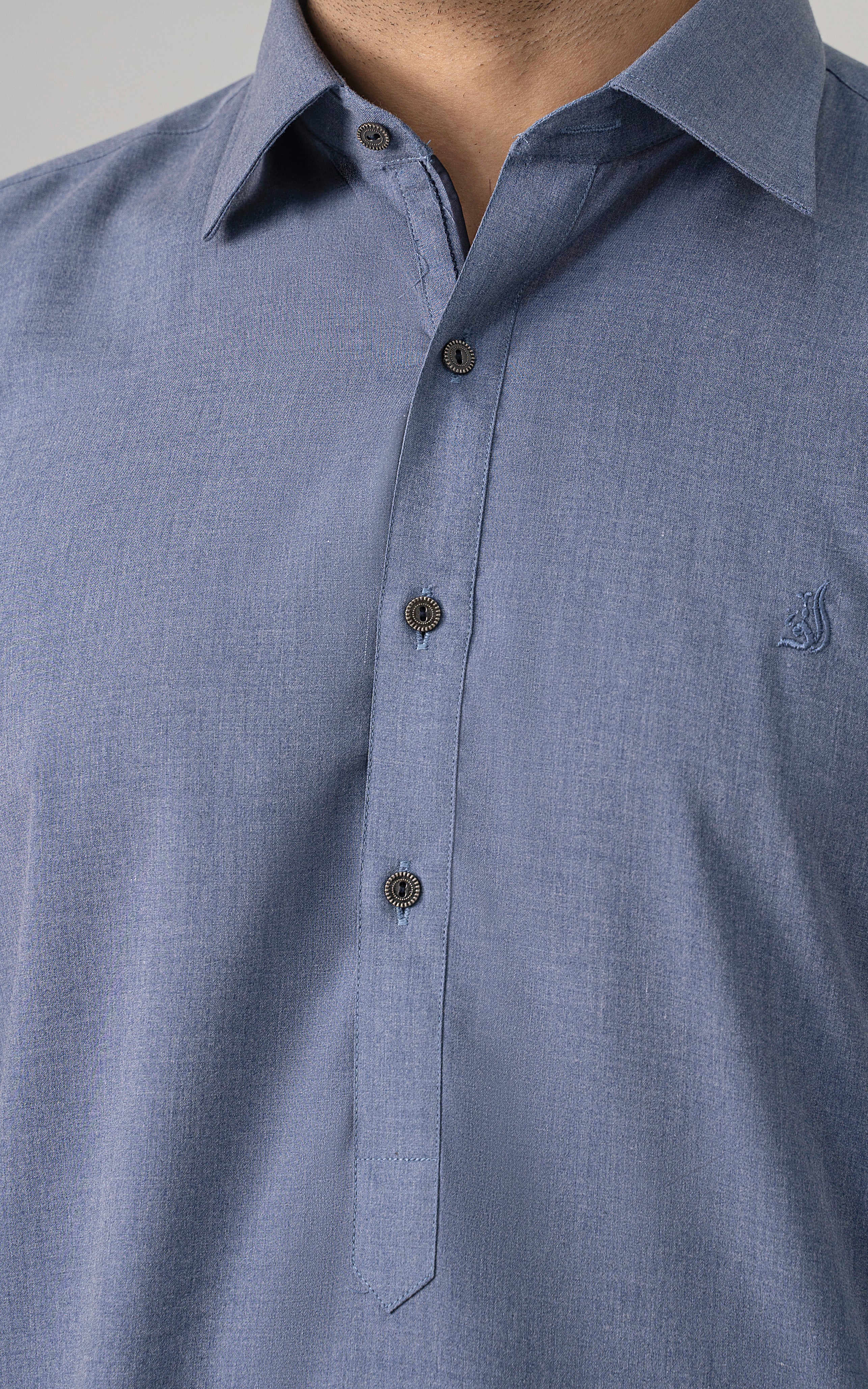 BLENDED WASH & WEAR - CLASSIC COLLECTION BLUE MELANGE