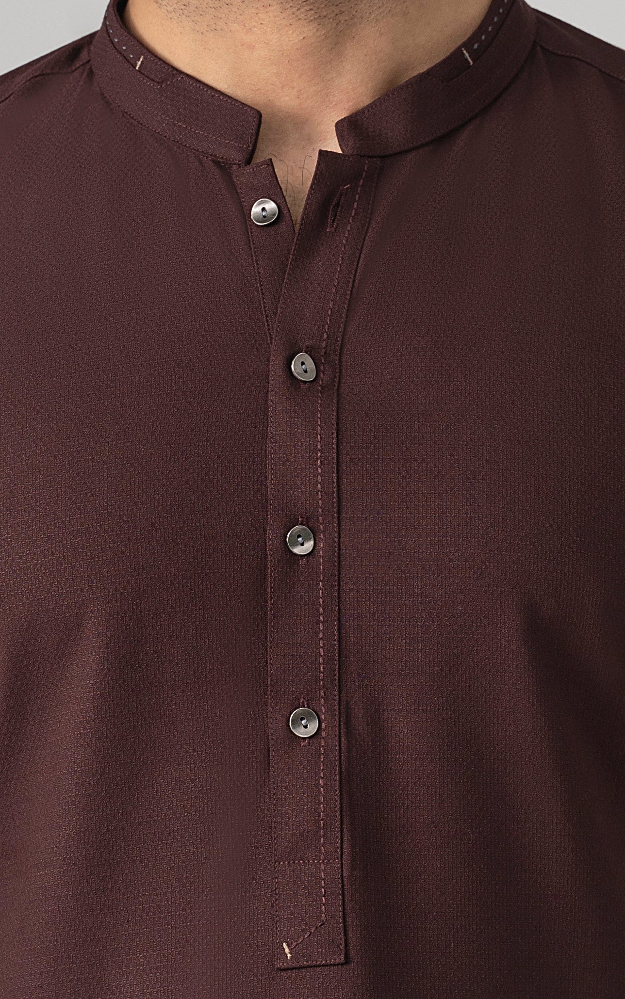 TEXTURED BLENDED WASH & WEAR - SIGNATURE COLLECTION DARK MAROON