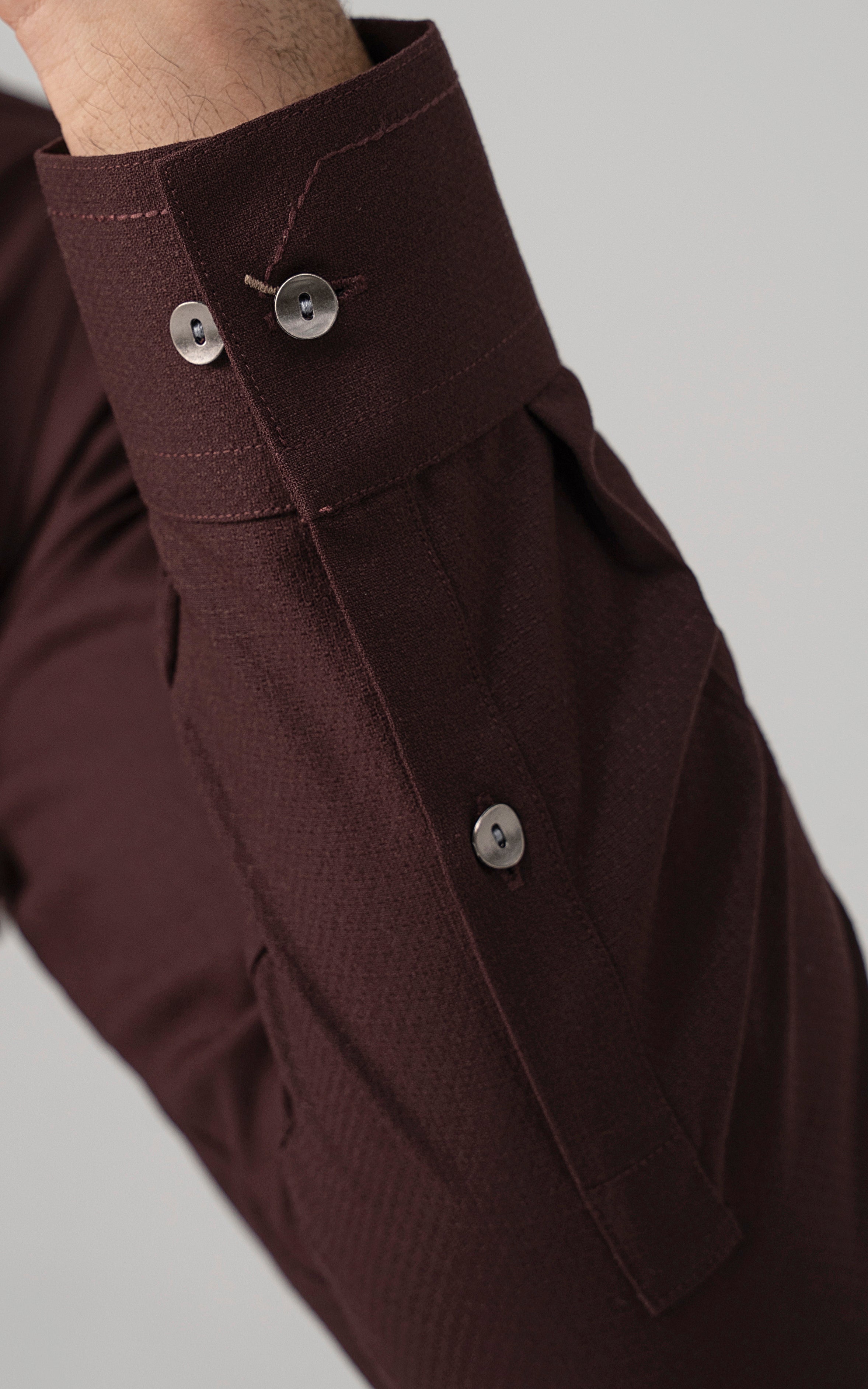 TEXTURED BLENDED WASH & WEAR - SIGNATURE COLLECTION DARK MAROON