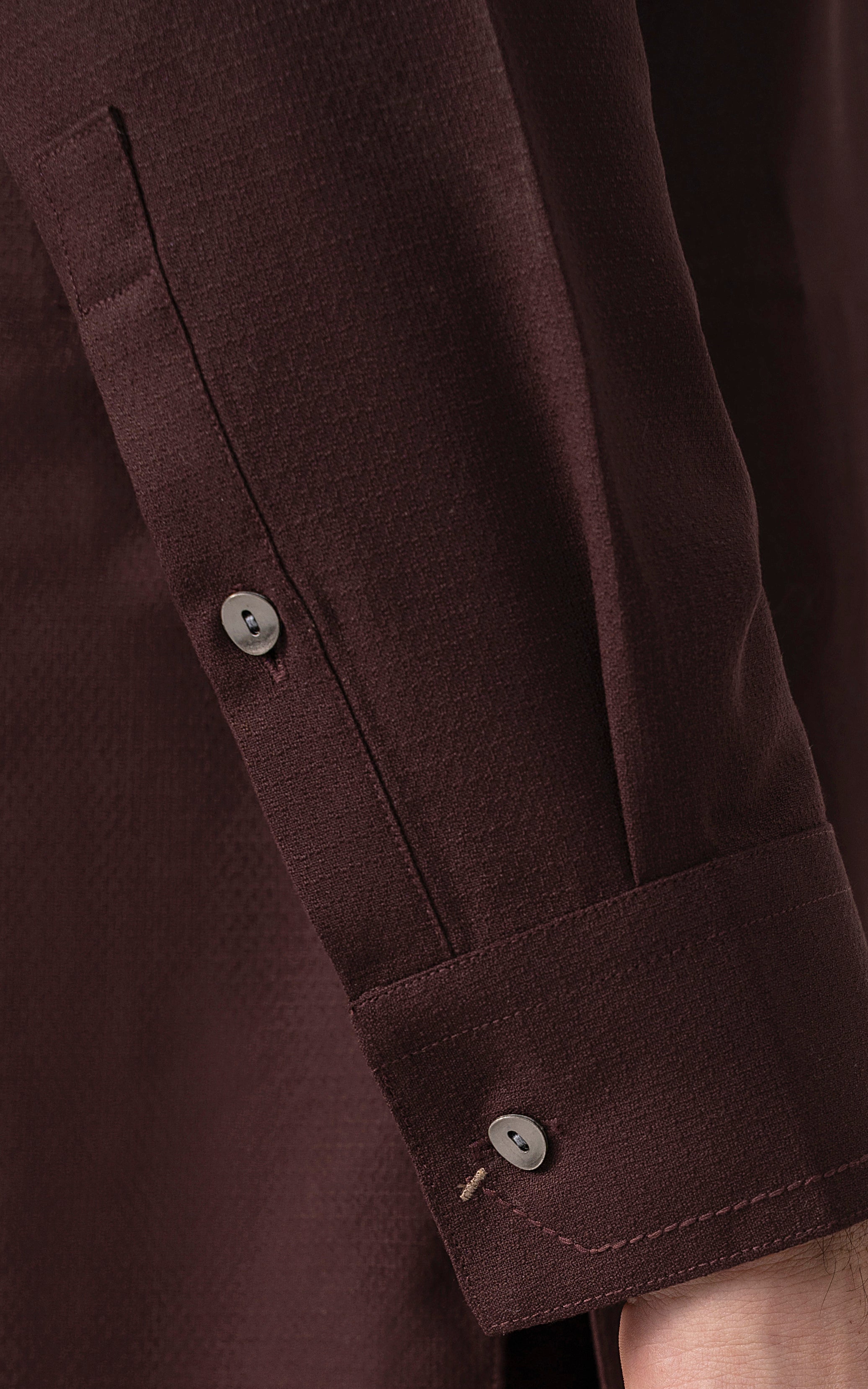 TEXTURED BLENDED WASH & WEAR - SIGNATURE COLLECTION DARK MAROON