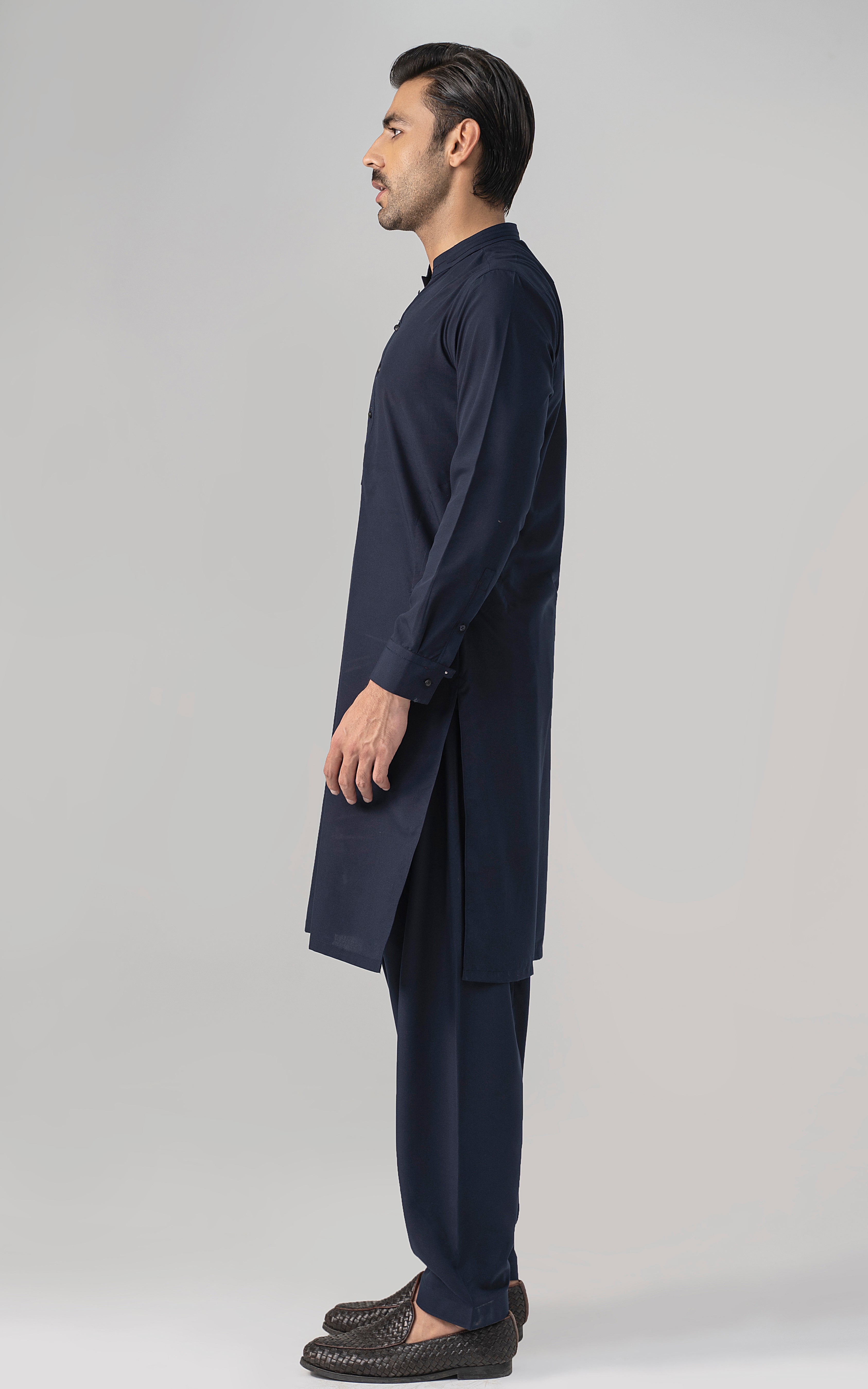 BELNDED WASH & WEAR - CLASSIC COLLECTION NAVY