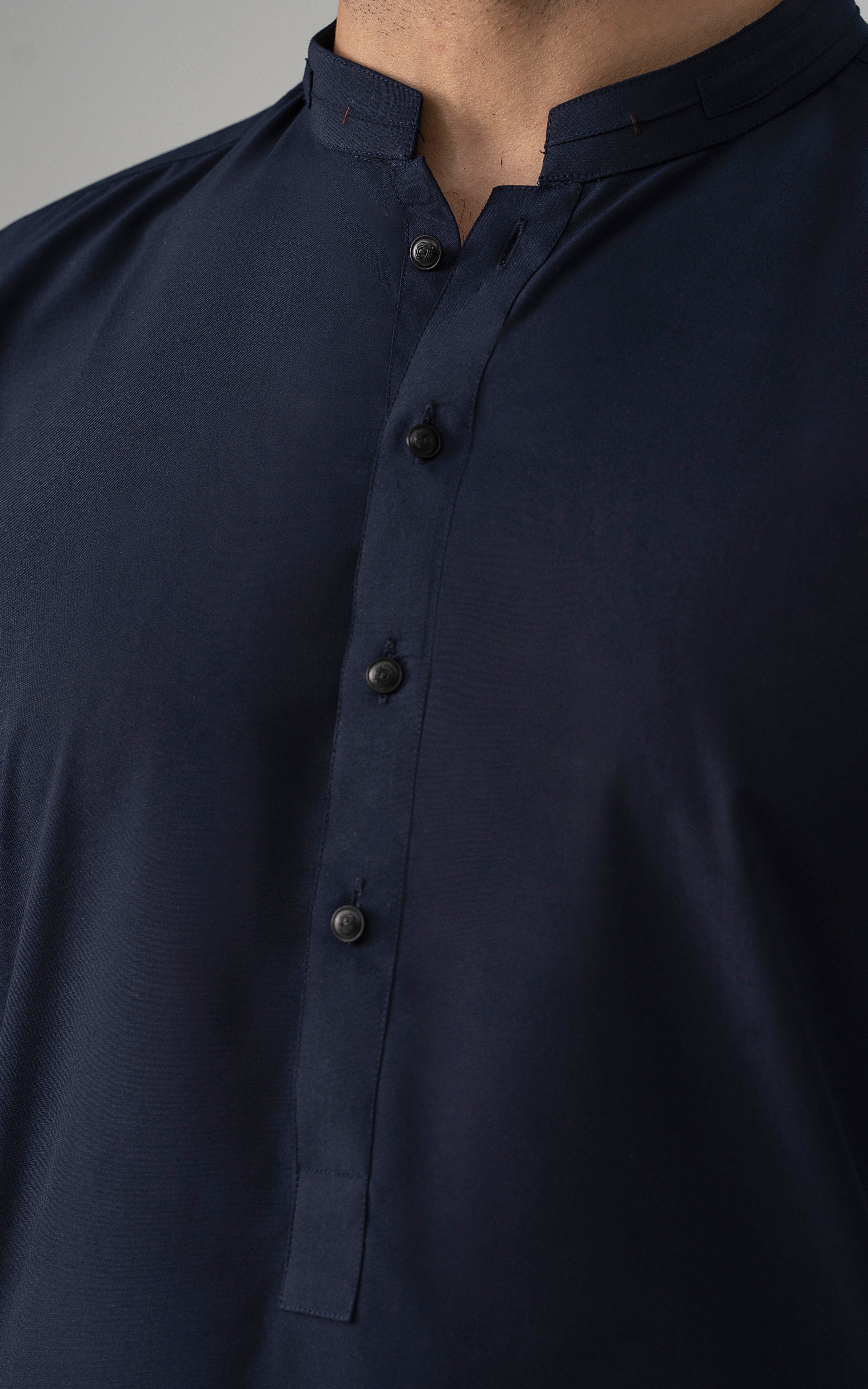 BELNDED WASH & WEAR - CLASSIC COLLECTION NAVY