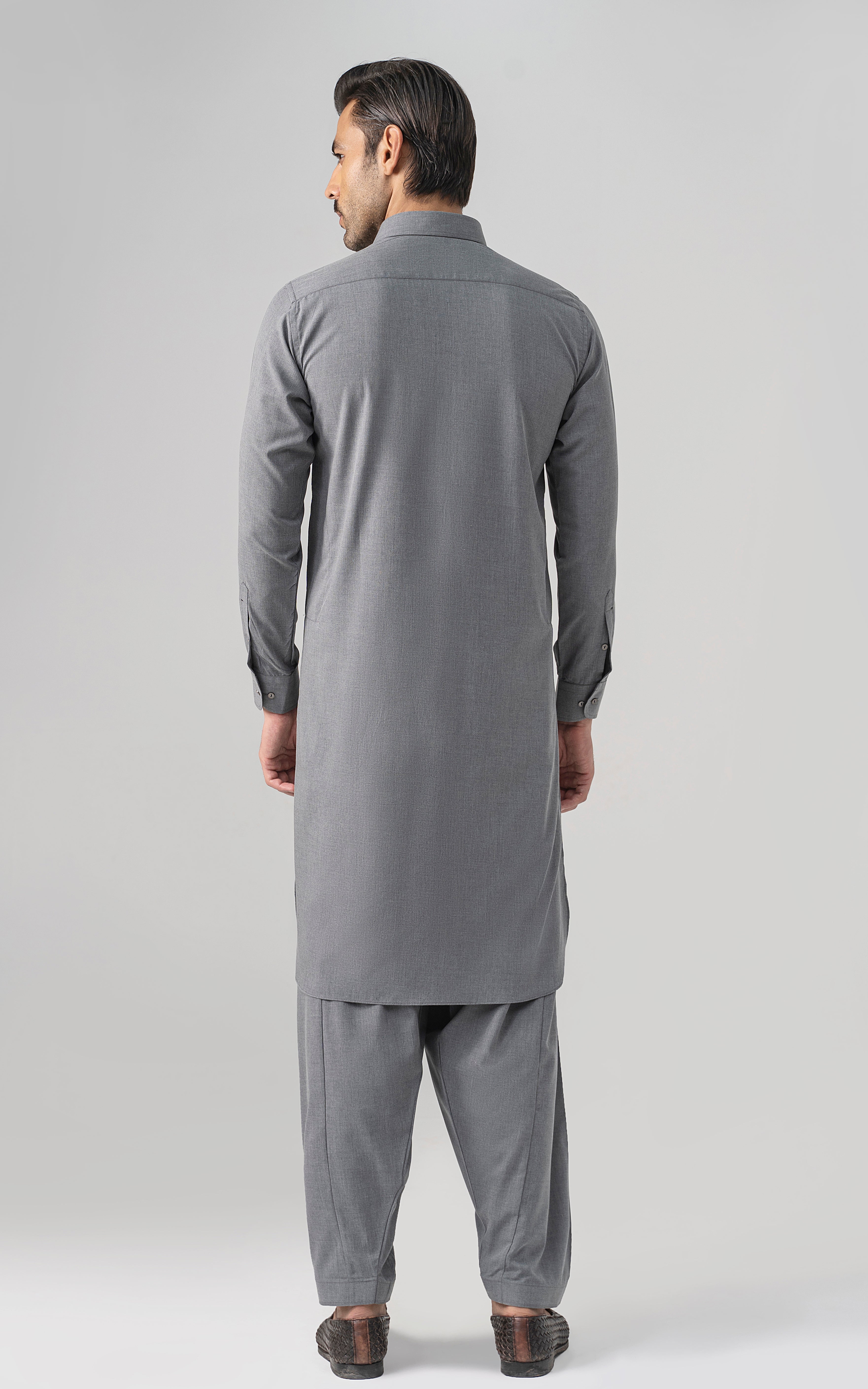 BLENDED WASH & WEAR - CLASSIC COLLECTION GREY MELANGE