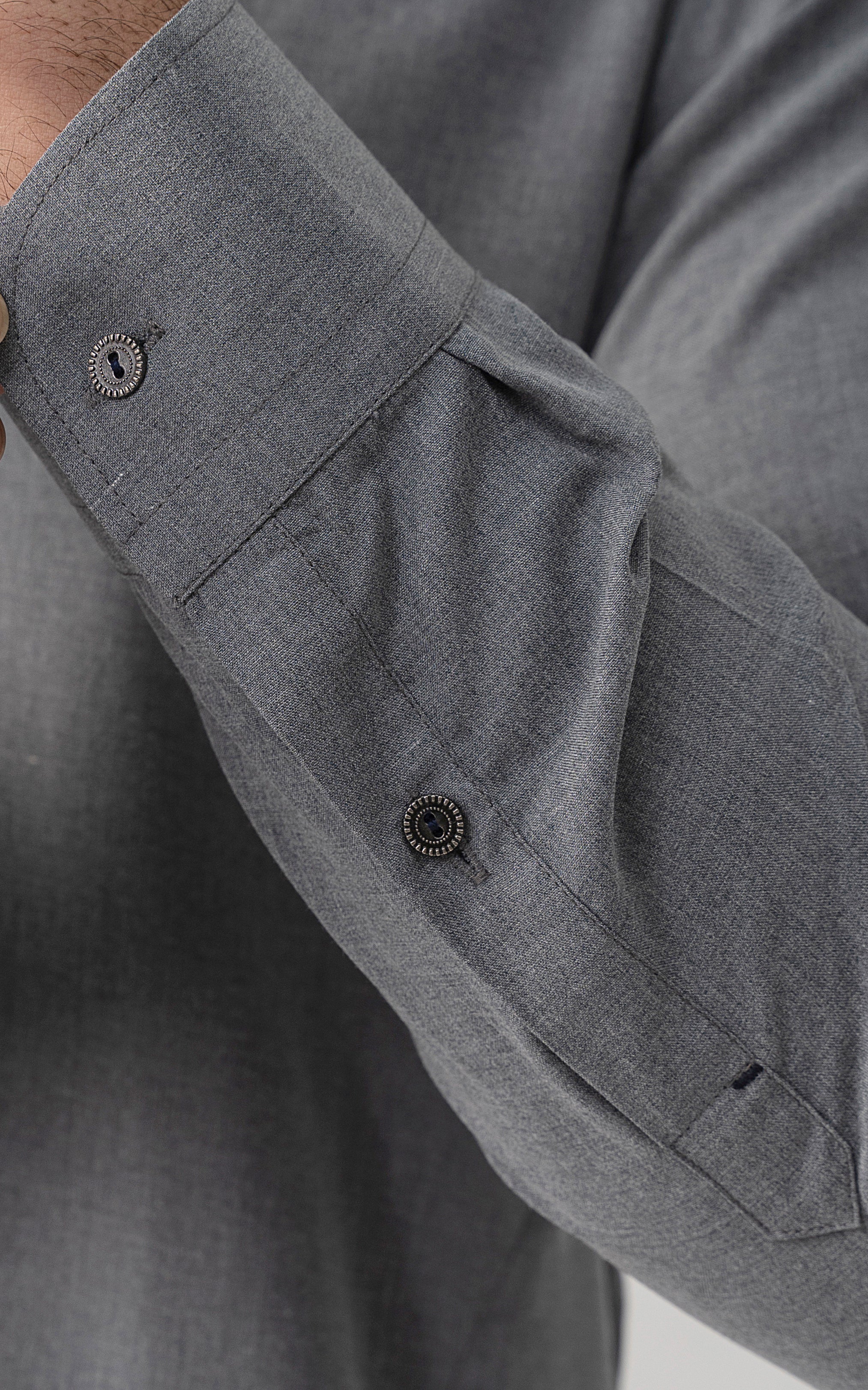 BLENDED WASH & WEAR - CLASSIC COLLECTION GREY MELANGE