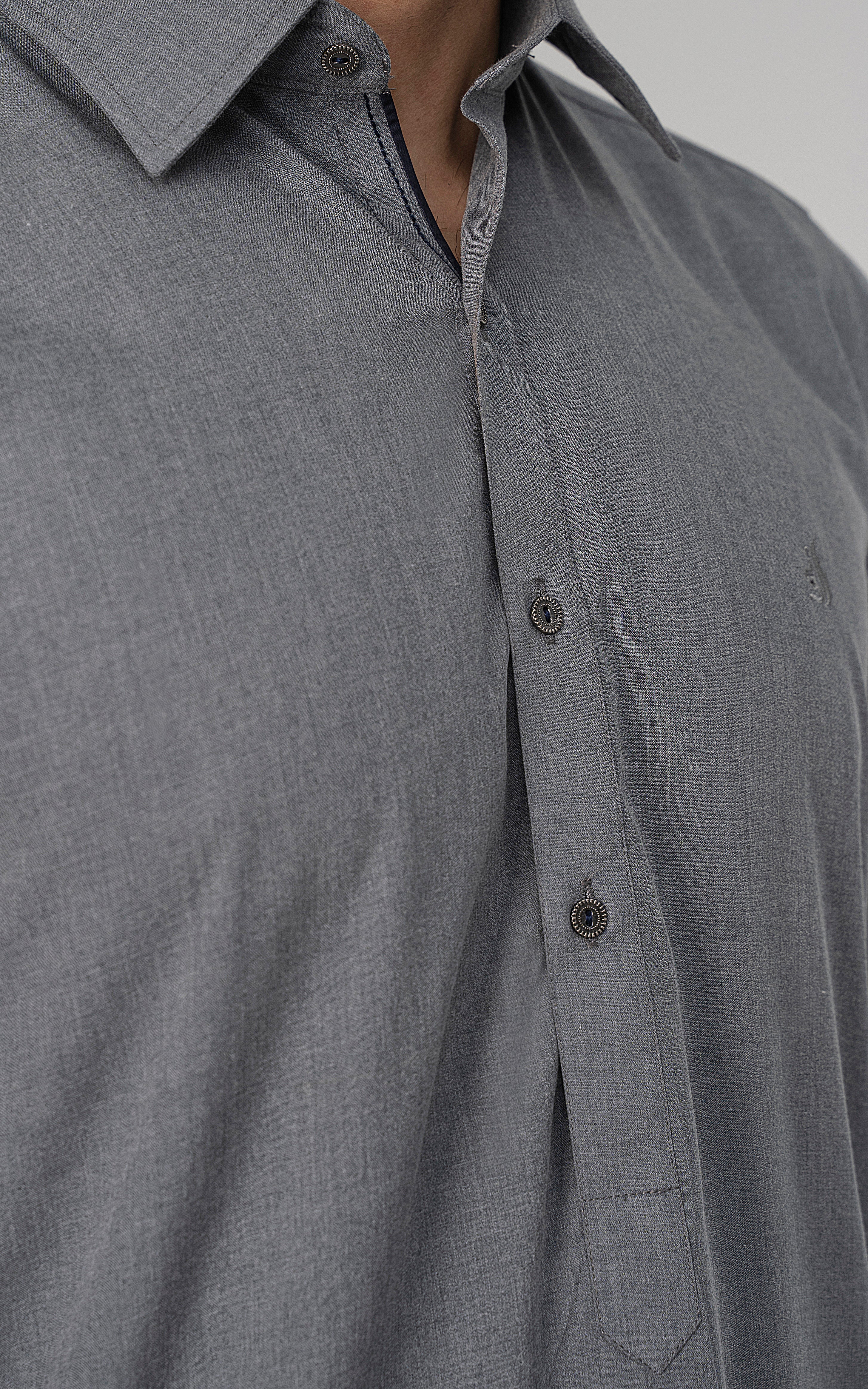 BLENDED WASH & WEAR - CLASSIC COLLECTION GREY MELANGE