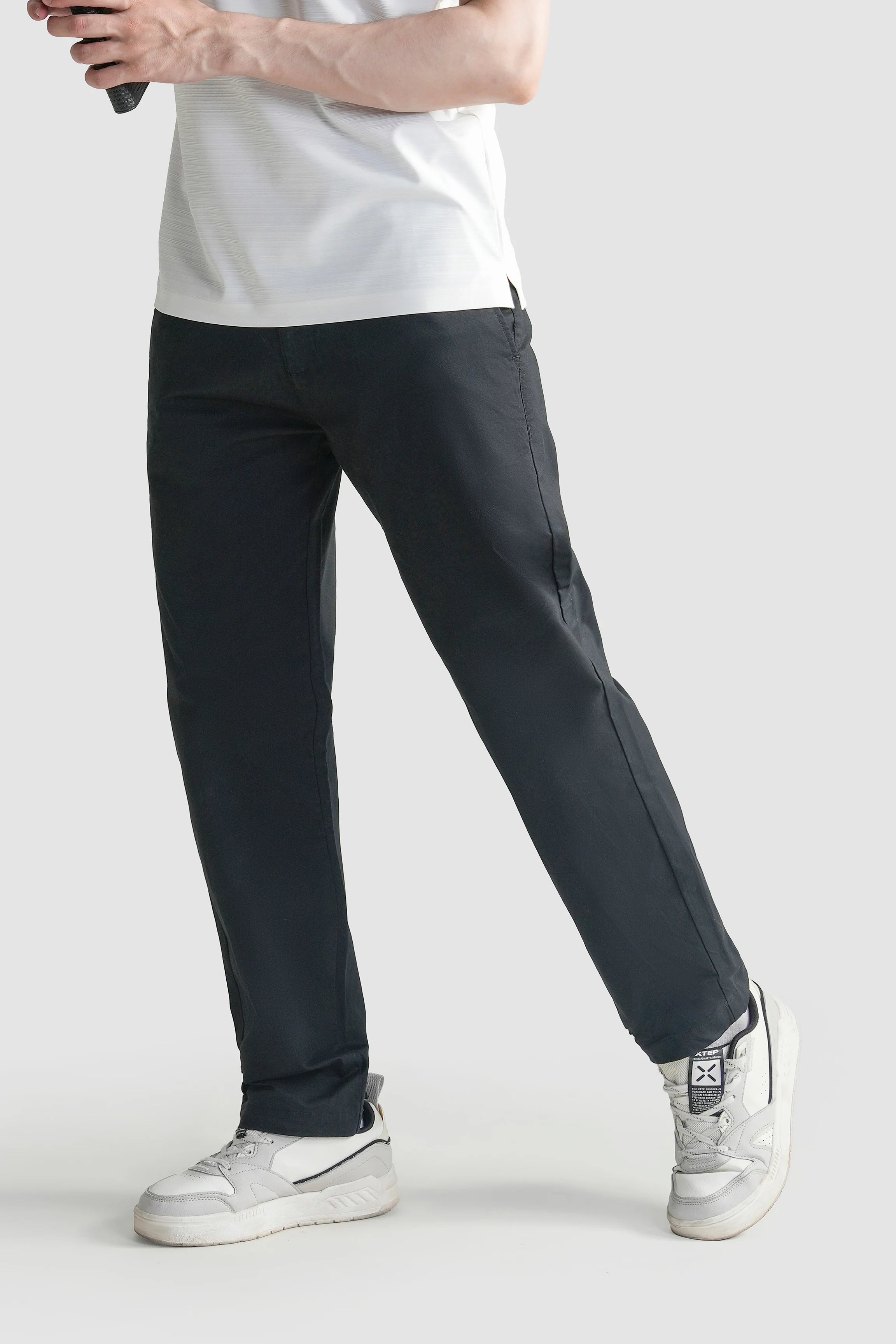 REGULAR FIT CROSS POCKET CHINO PANT BLACK