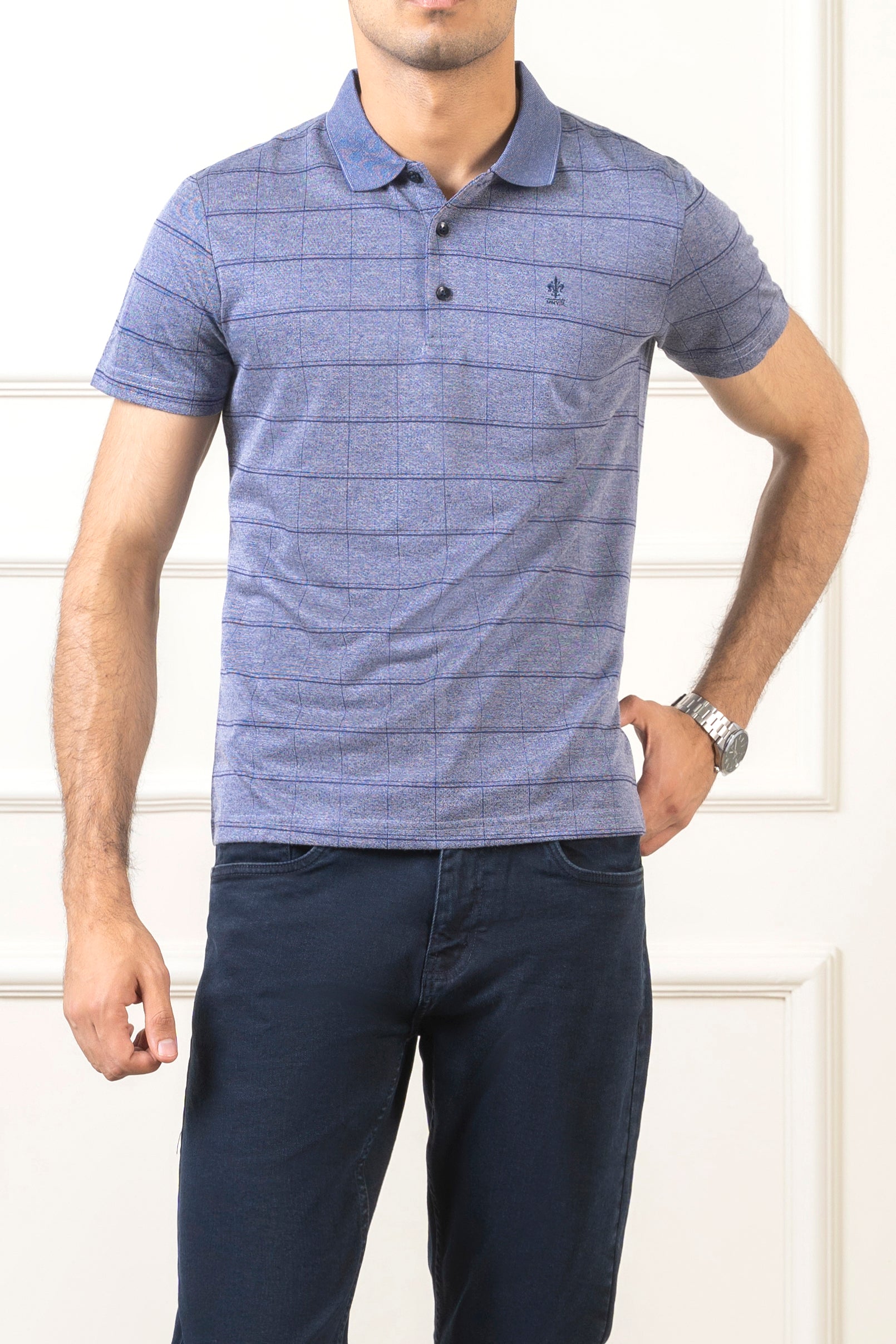 EXECUTIVE POLO NAVY GREY