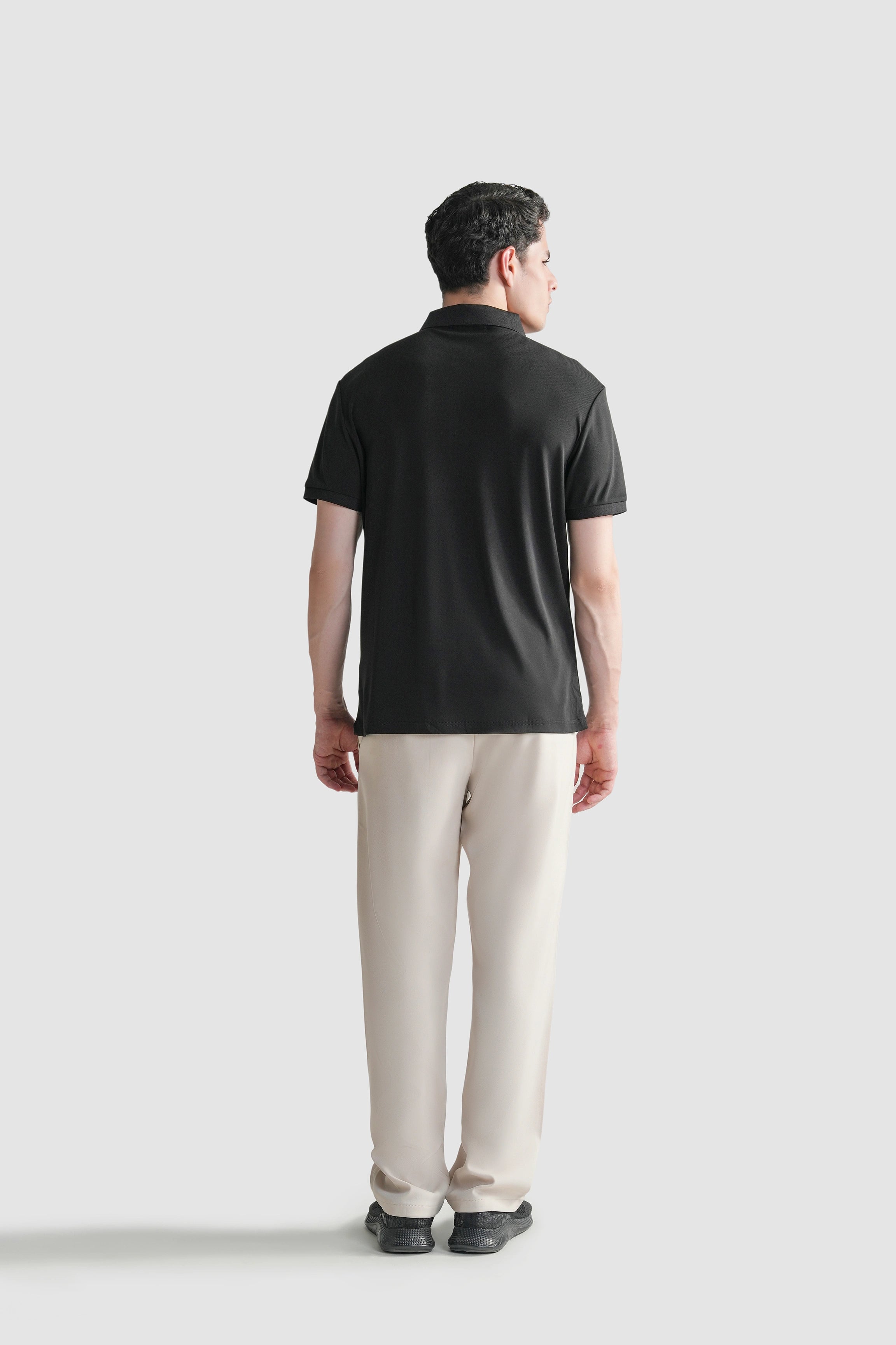 SMART FIT CLASSIC PREMIUM  POLO SHIRT BLACK