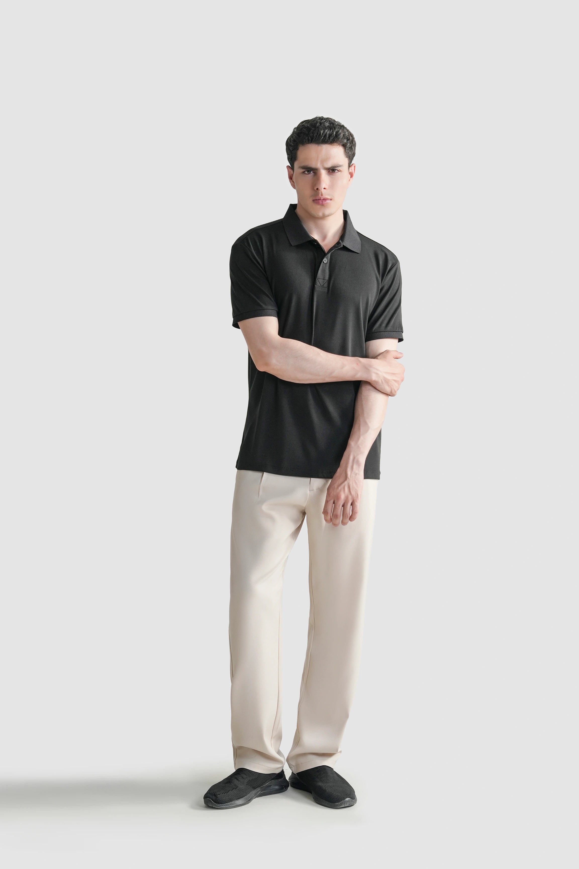 SMART FIT CLASSIC PREMIUM  POLO SHIRT BLACK