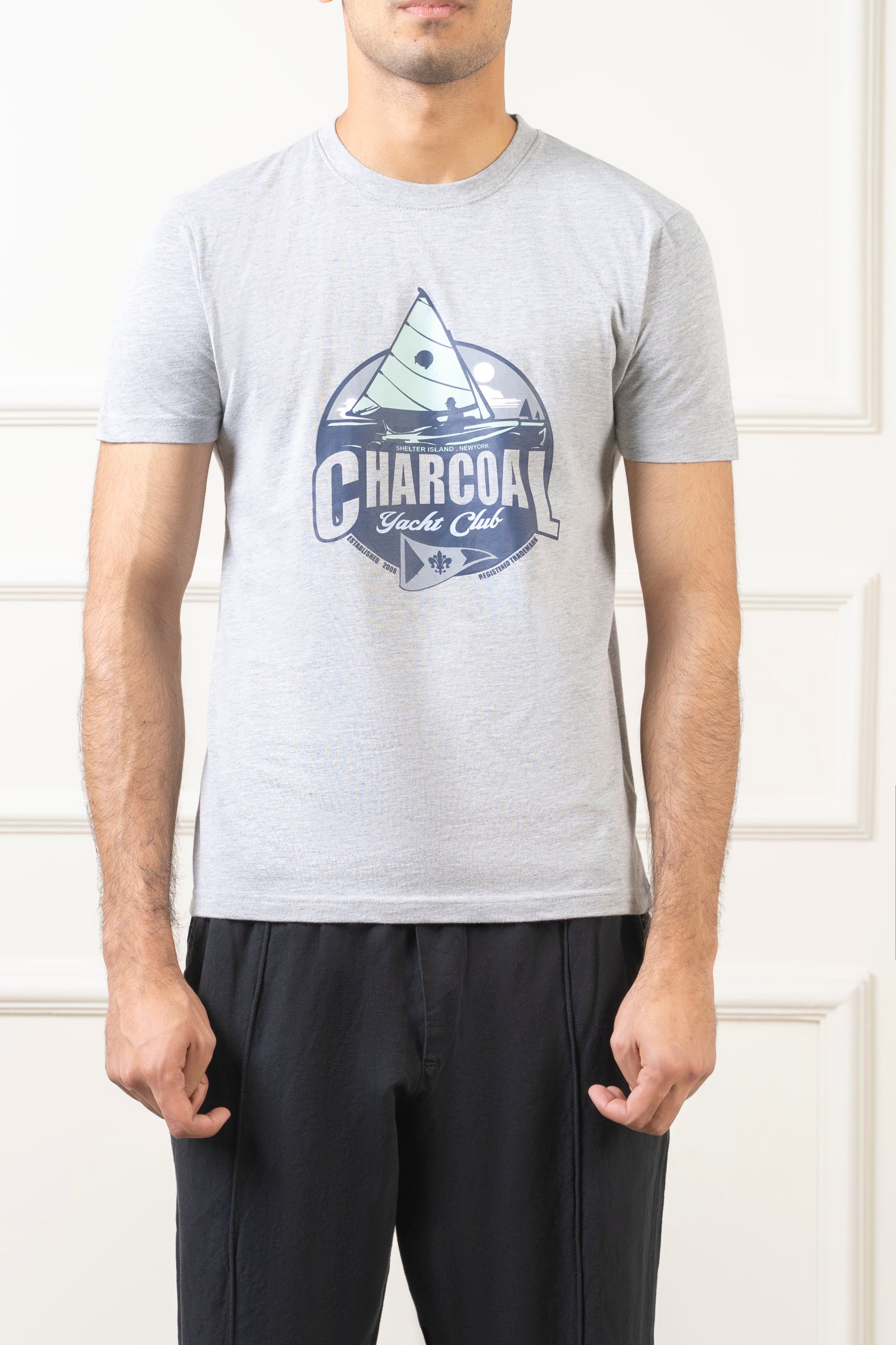 T SHIRT HEATHER GREY