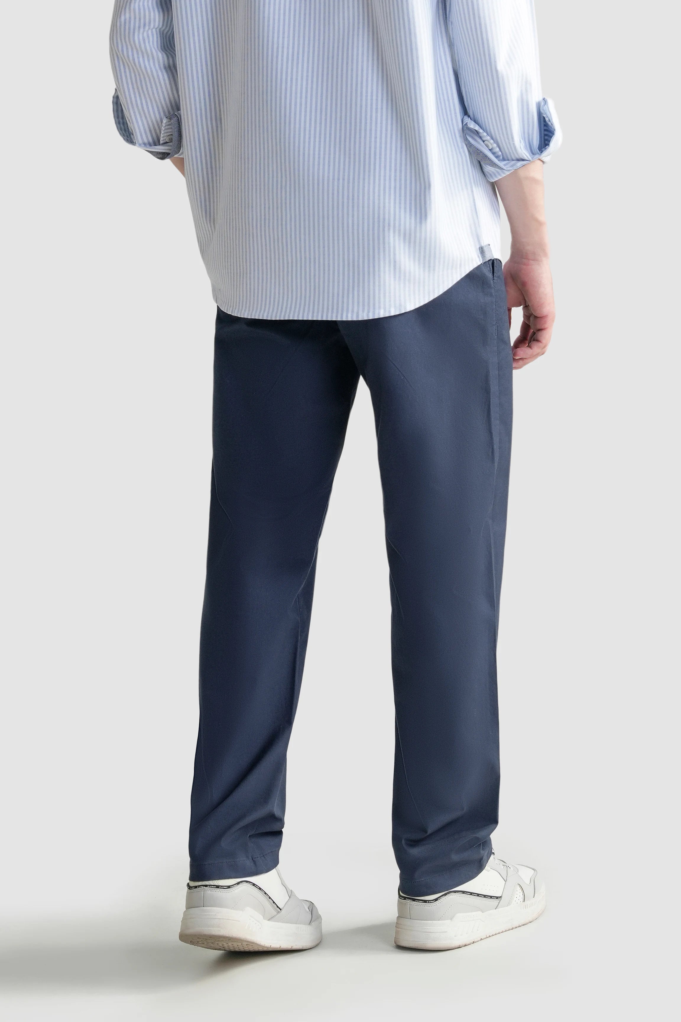 REGULAR FIT CROSS POCKET CHINO PANT NAVY
