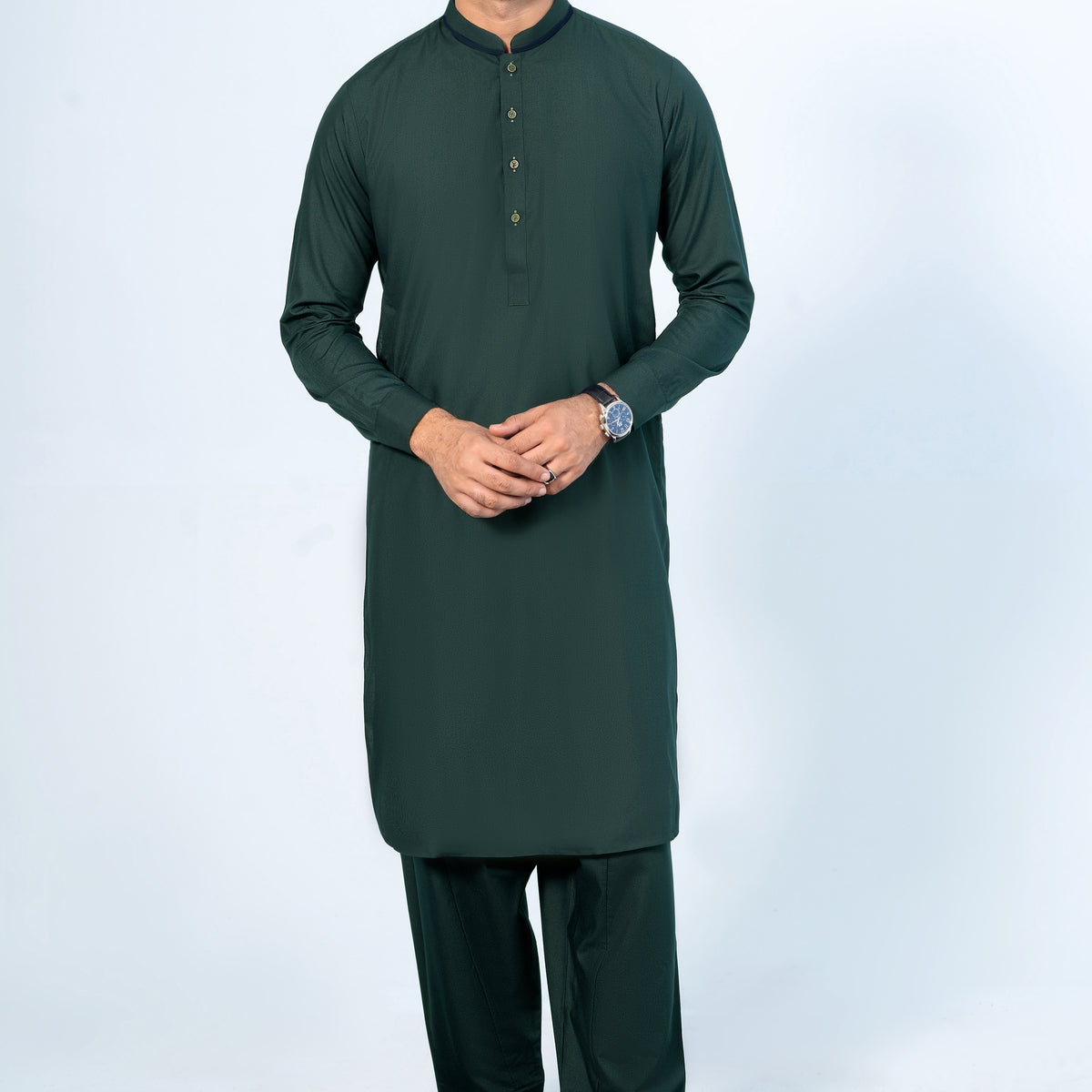 Shop SHALWAR KAMEEZ DARK GREEN For Men Online
