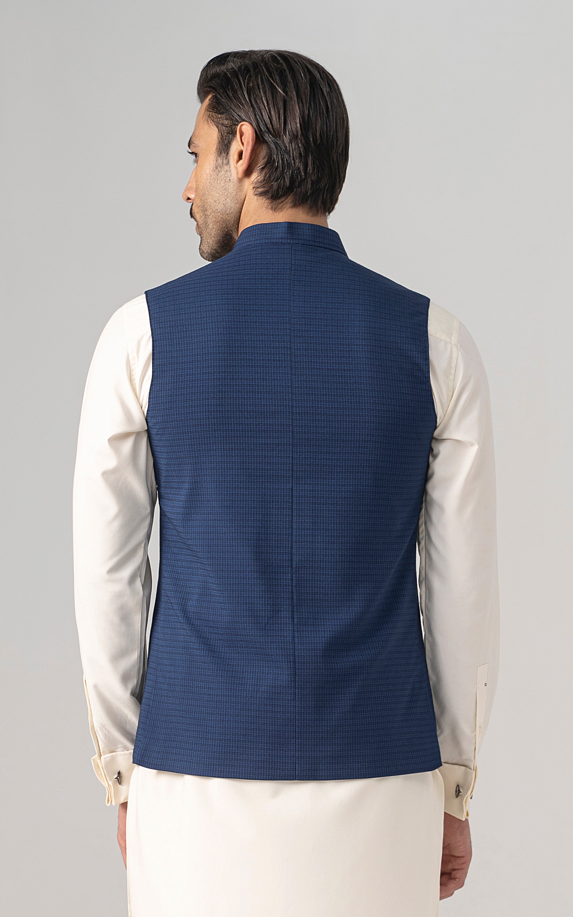 WAISTCOAT BLUE BLACK