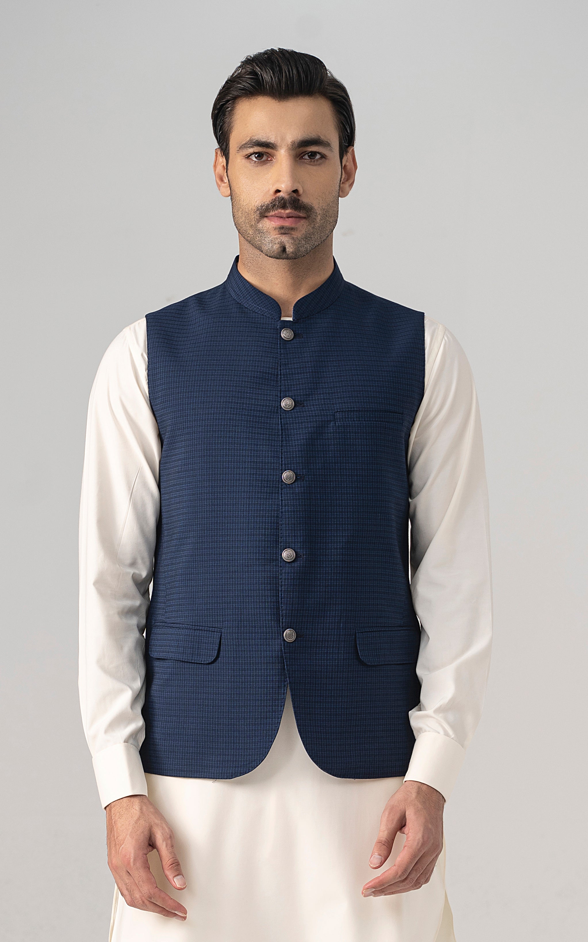 WAISTCOAT NAVY BLACK