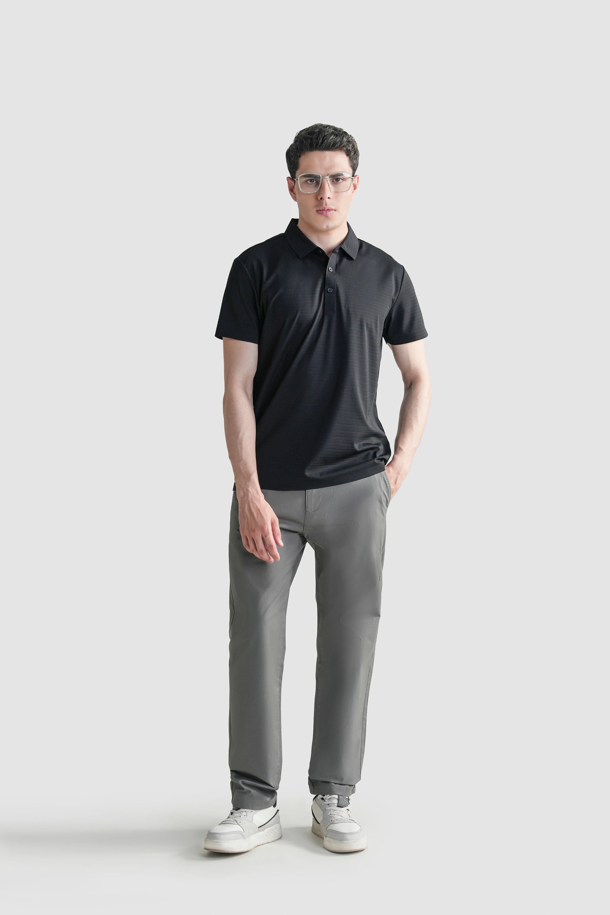 SMART FIT CLASSIC PREMIUM  POLO SHIRT BLACK