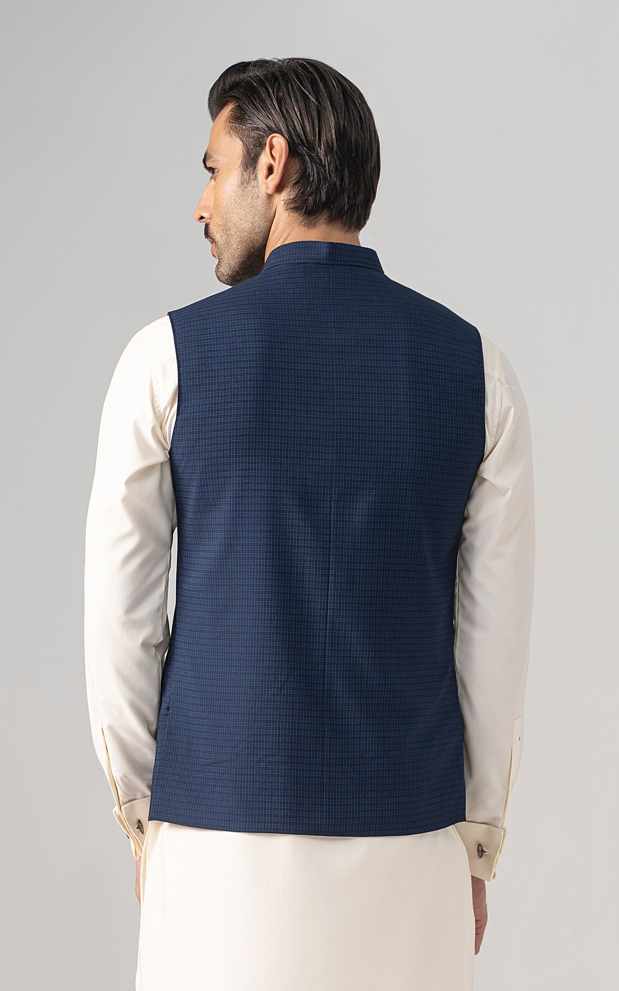 WAISTCOAT NAVY BLACK