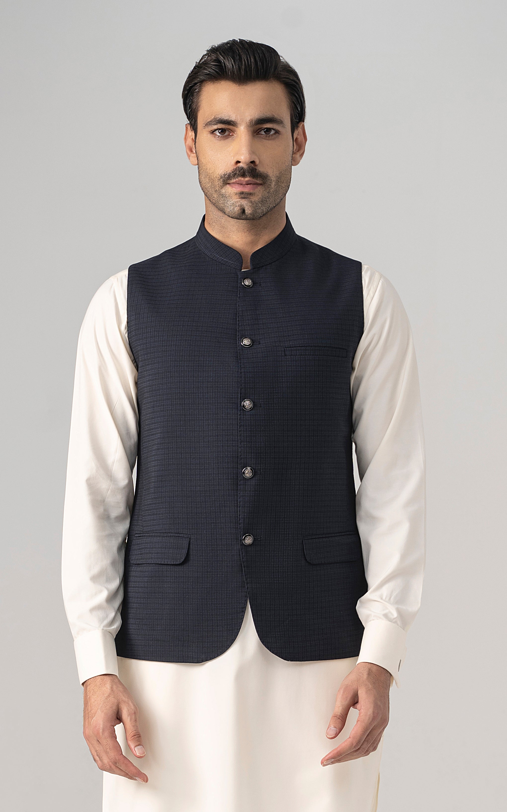 WAISTCOAT GREY BLACK