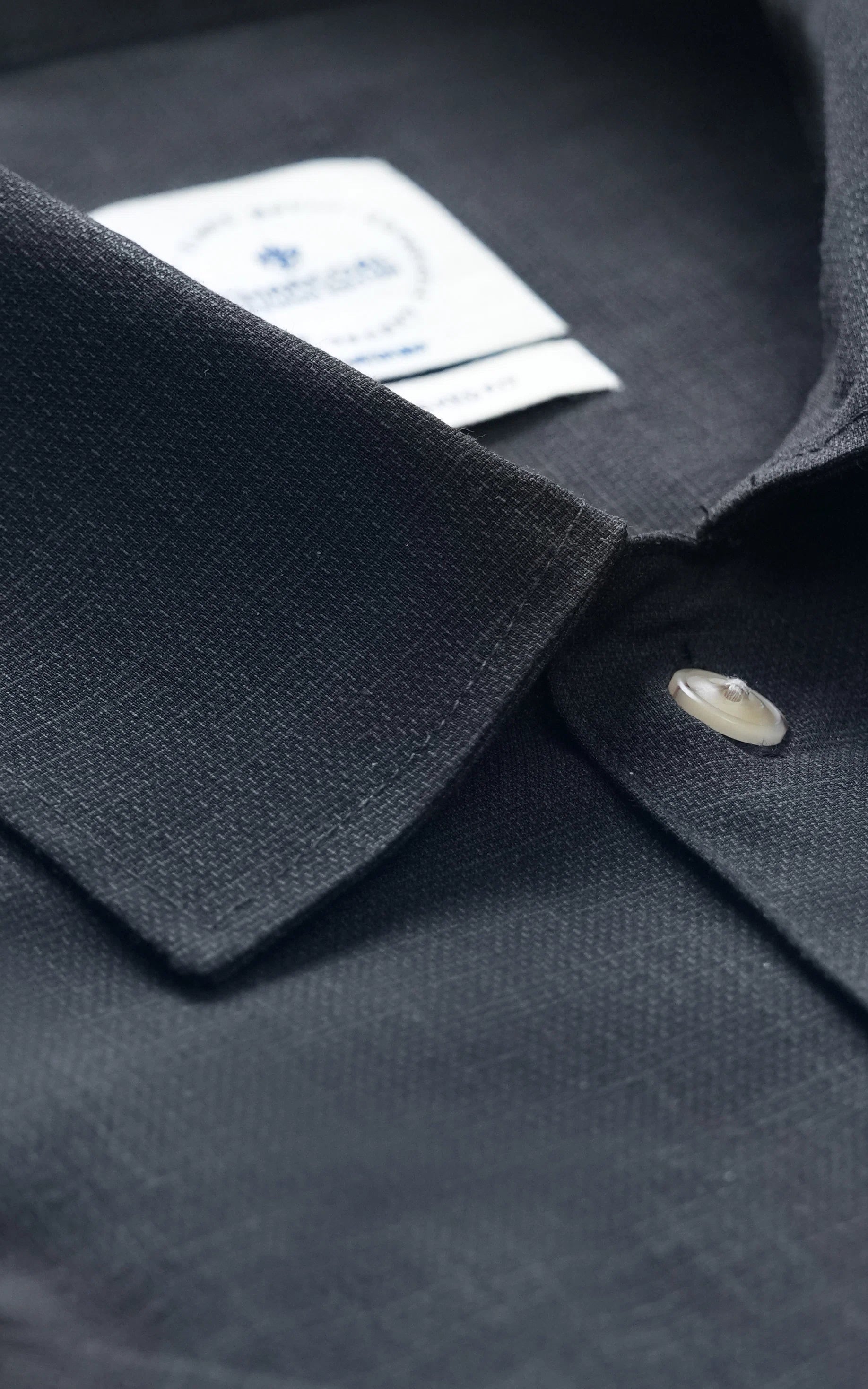 RELAXED FIT HALF SLEEVES SHIRT BLACK