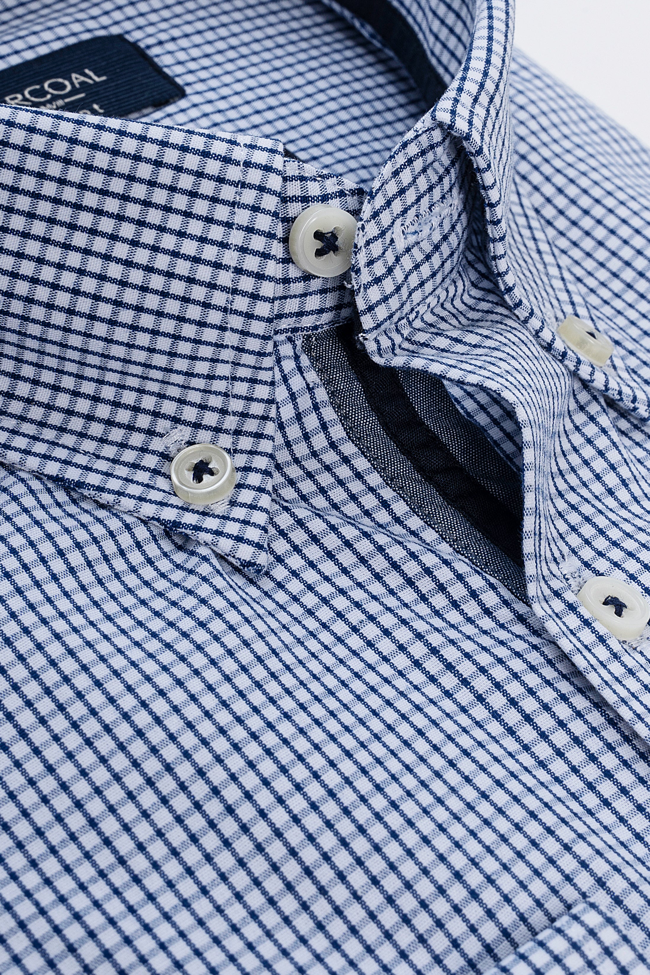 SEMI FORMAL SHIRT NAVY CHECK