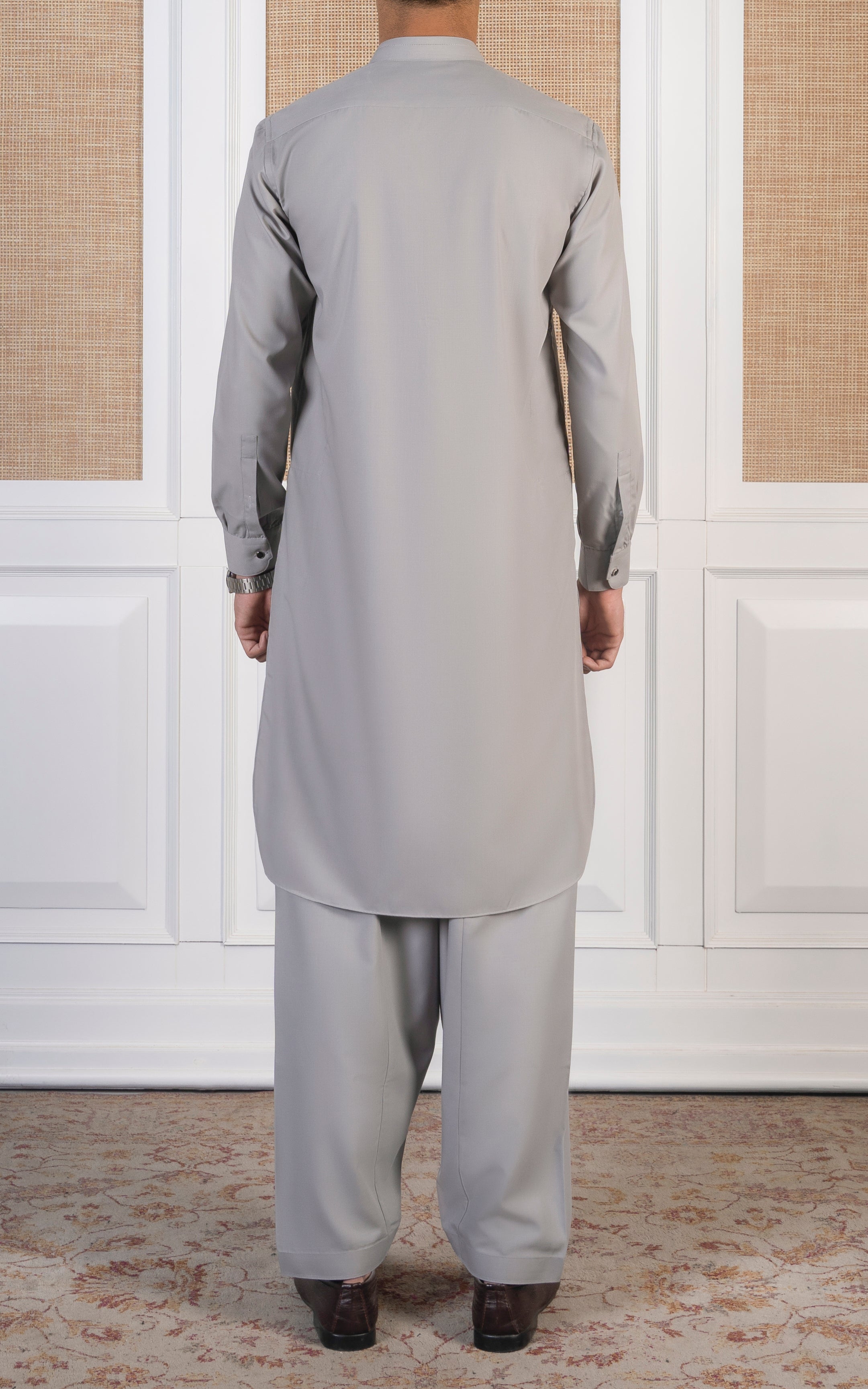 BLENDED KAMEEZ SHALWAR -SIGNATURE COLLECTION LIGHT GREY