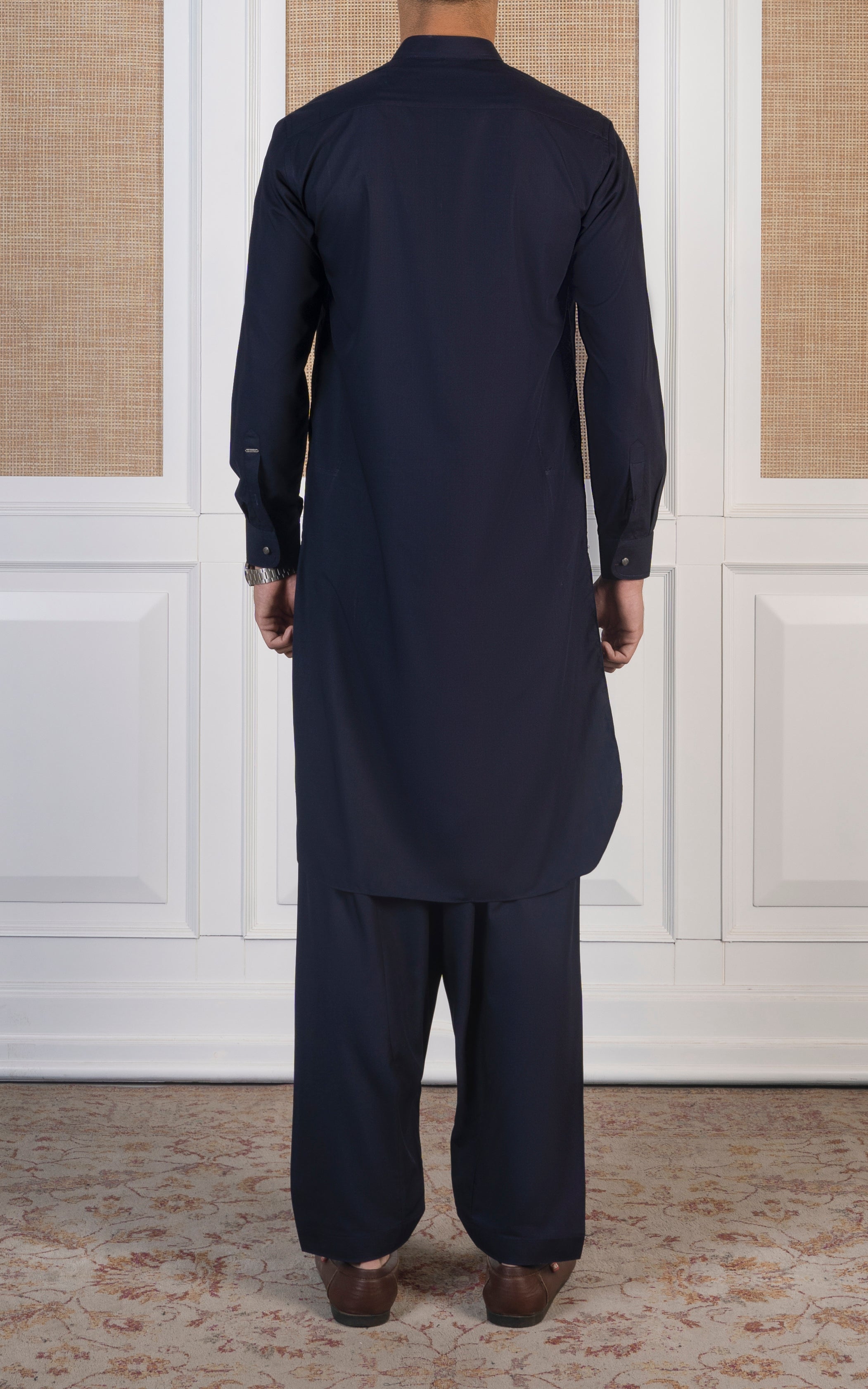 BLENDED KAMEEZ SHALWAR -SIGNATURE COLLECTION  NAVY