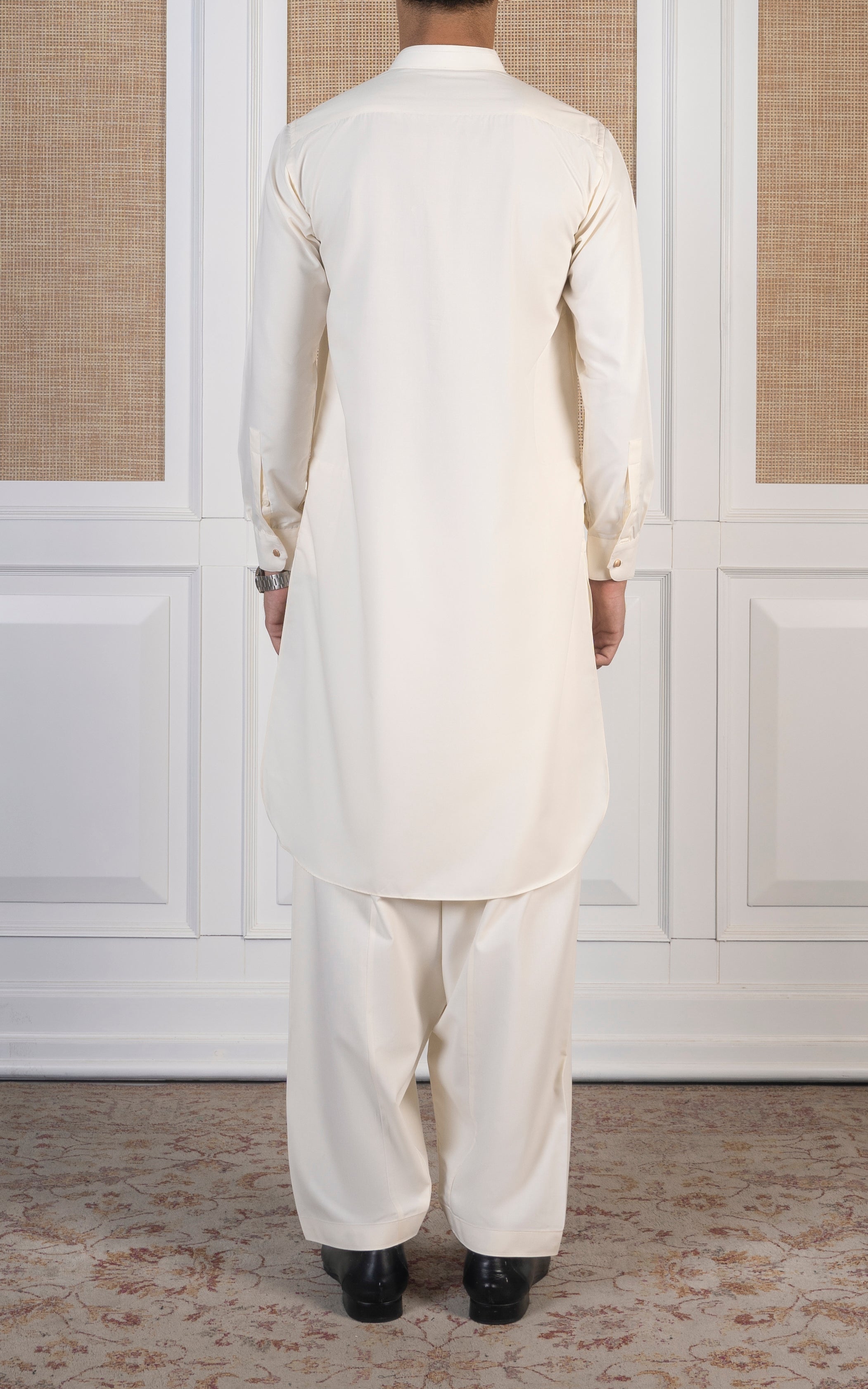 BLENDED KAMEEZ SHALWAR -SIGNATURE COLLECTION OFF WHITE