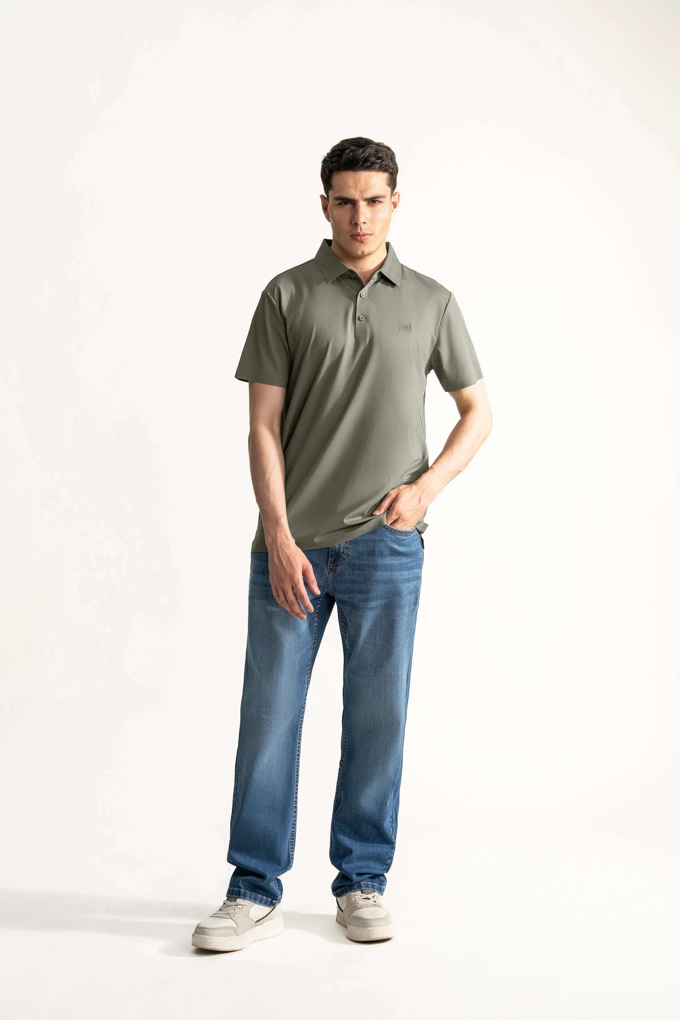 POLO SHIRT SMART FIT LIGHT OLIVE